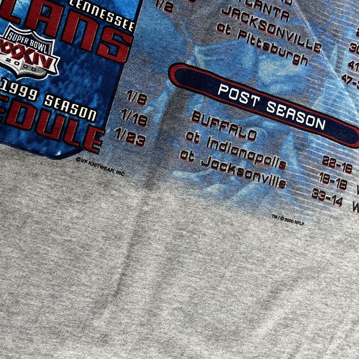 NFL New Vintage 1999 NFL Tennessee Titans AFC Champions T Shirt Size US XXL / EU 58 / 5 - 9 Thumbnail