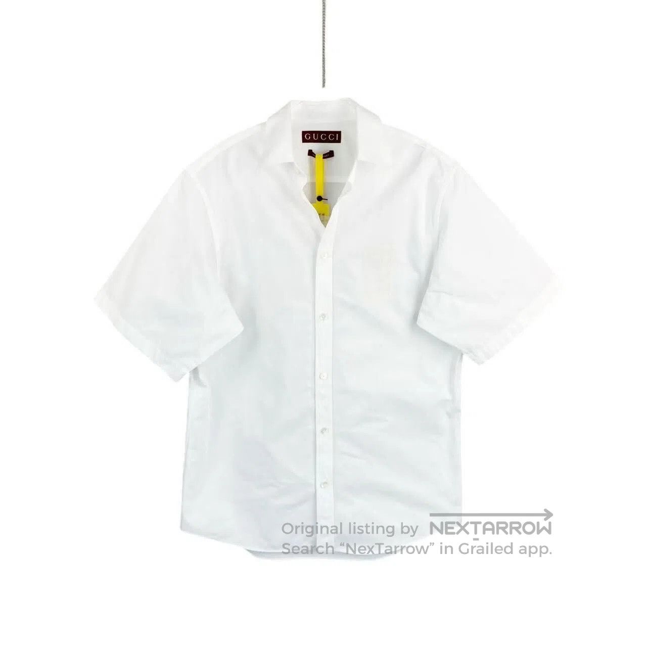 Gucci Guicci 24SS white short-sleeved shirt| Size M / US 6-8 / IT 42-44 - 1 Thumbnail