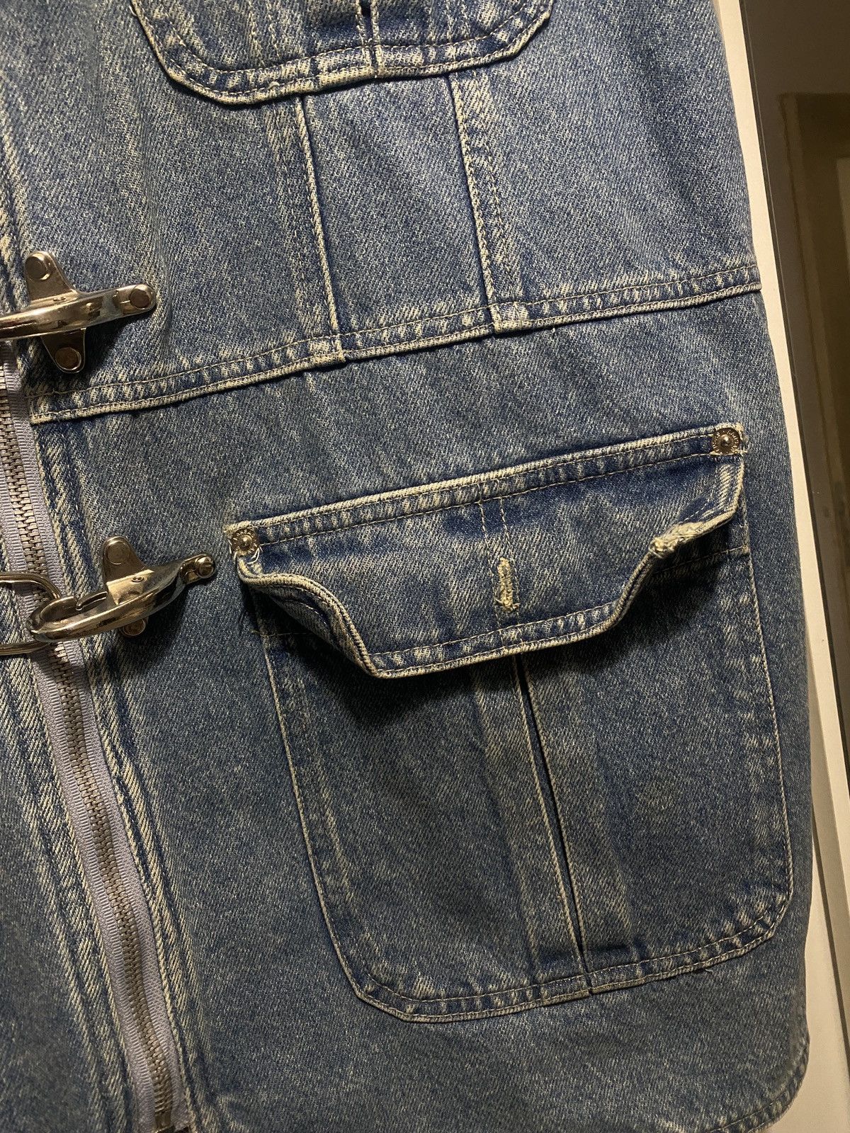 Vintage Old denim kansas oversize vest with metal claps Size US M / EU 48-50 / 2 - 6 Thumbnail