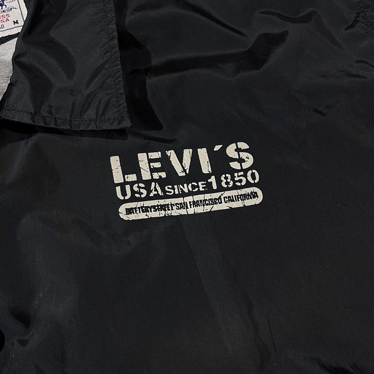 Levi's × Vintage Vintage Levi’s Nylon Black Light Jacket Bomber Size M Over Size US M / EU 48-50 / 2 - 4 Thumbnail