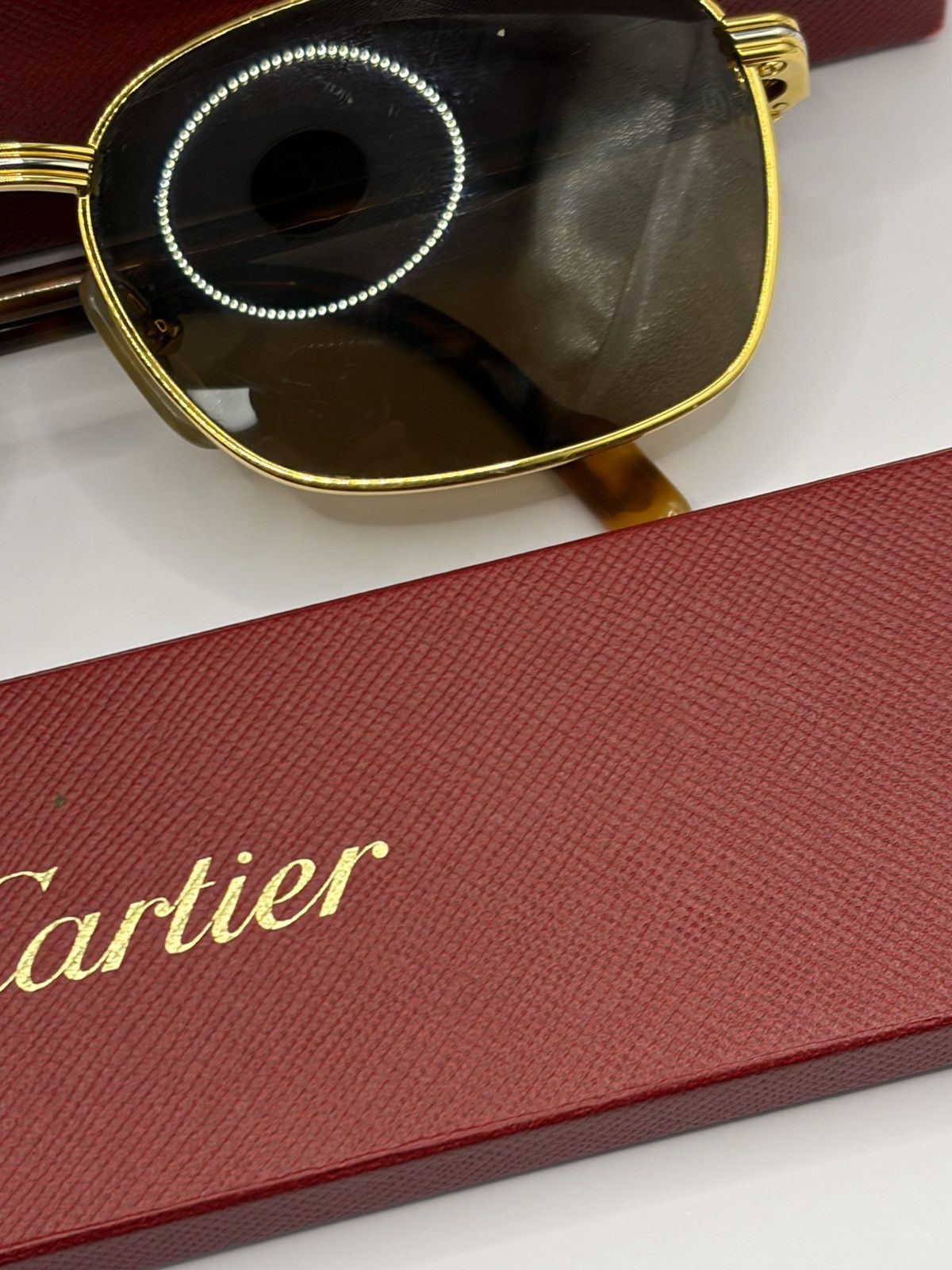 Cartier Cartier Aube Or gold plated sunglasses Size ONE SIZE - 5 Thumbnail