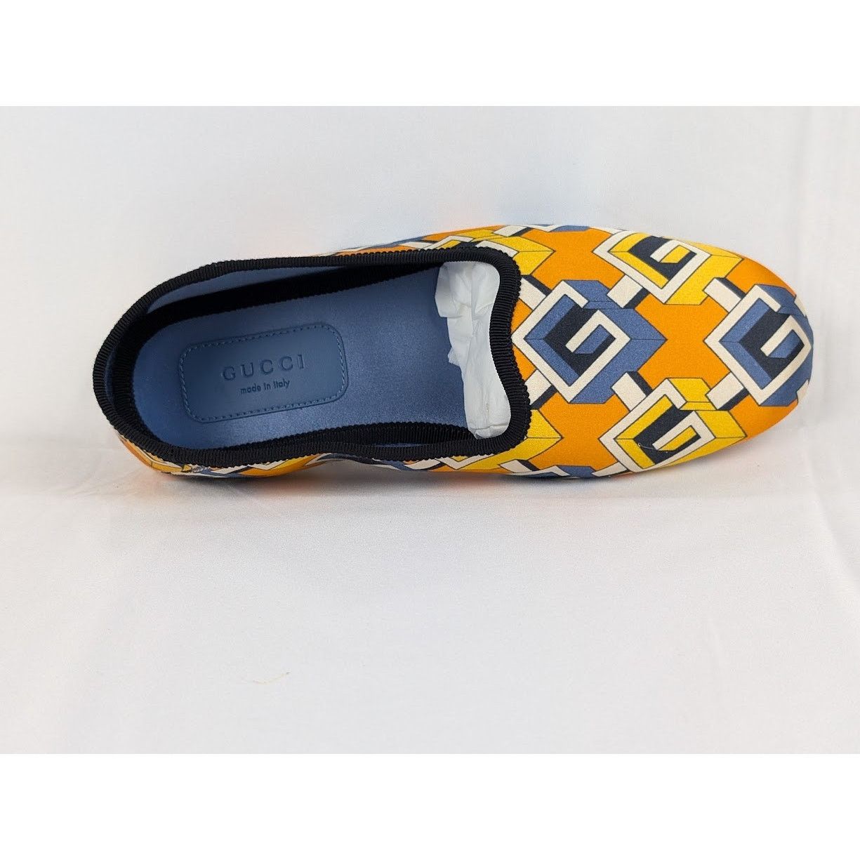 Gucci o1rshd1 Silk Printed Loafers in Multicolor Size US 7 / IT 37 - 4 Thumbnail