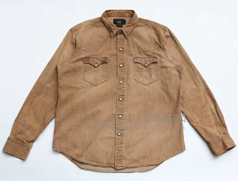 RRL Ralph Lauren RRL Ralph Lauren Vintage-style water-washed silver button Size US XL / EU 56 / 4 - 1 Thumbnail