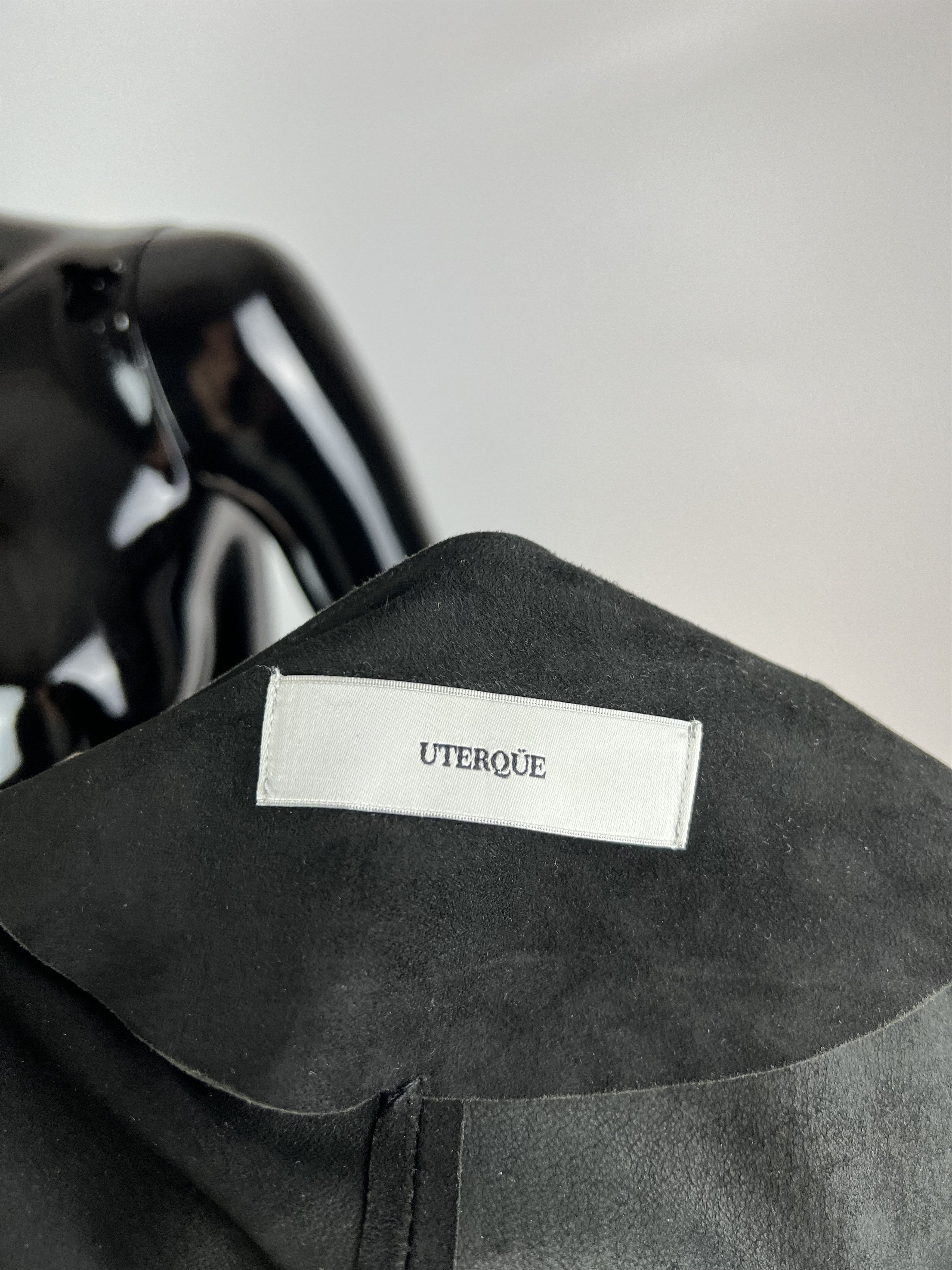 Other Uterque Black Suede Fringers Belted Jacket Size L Size L / US 10 / IT 46 - 10 Thumbnail
