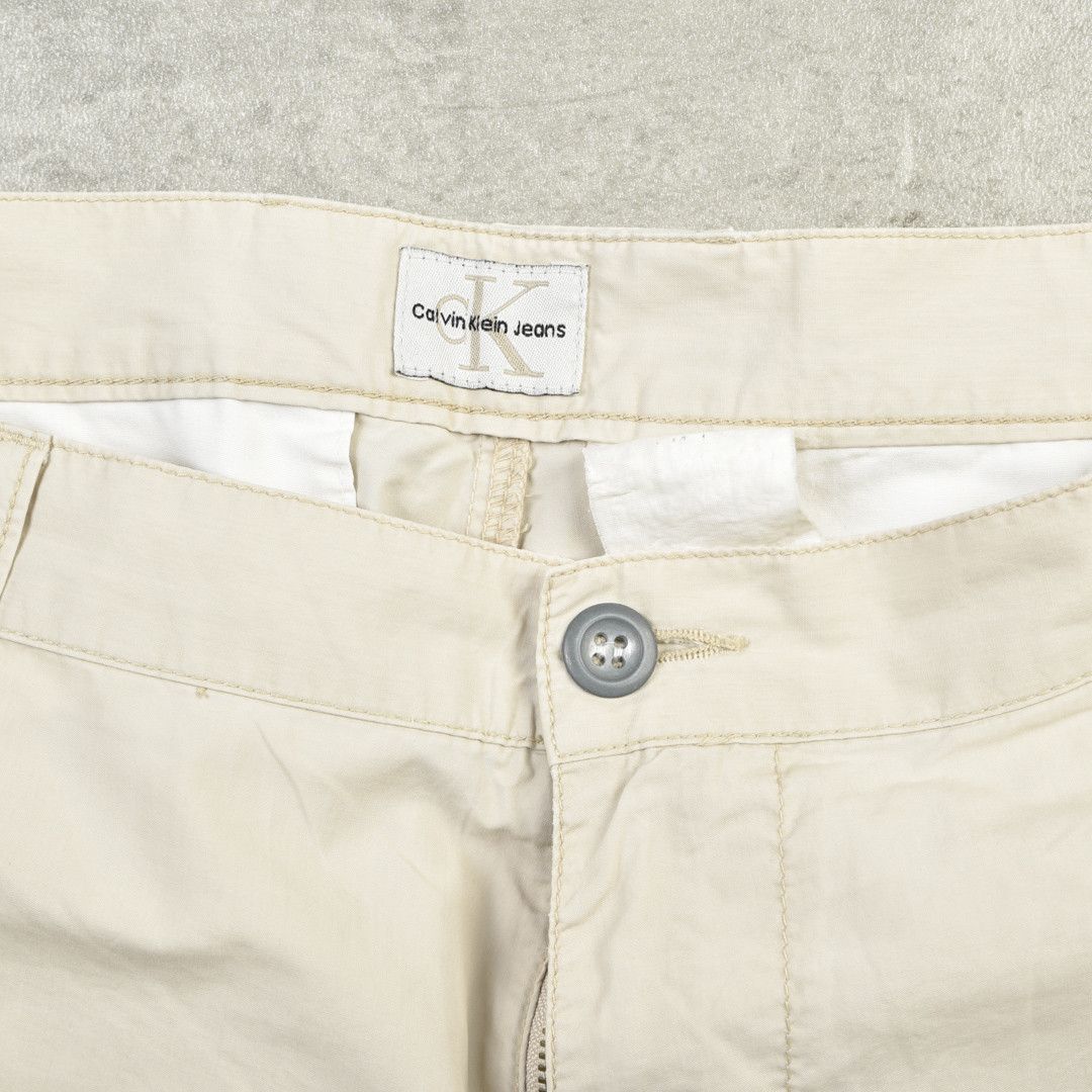Calvin Klein Calvin Klein Y2K LIGHT CARGO PANTS - LARGE Size US 32 / EU 48 - 3 Thumbnail