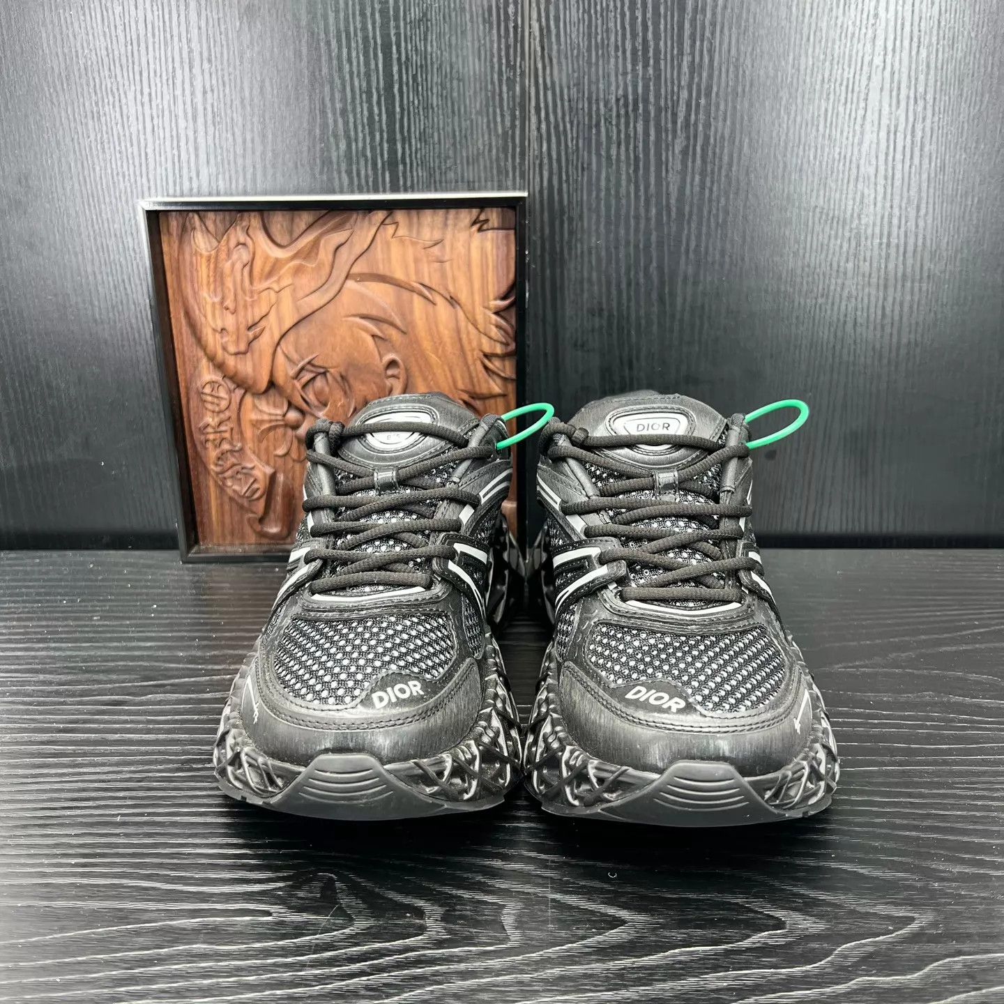 Dior Dior B35 Black Leather Sneakers Mint 40.5 Size US 7.5 / EU 40-41 - 5 Thumbnail