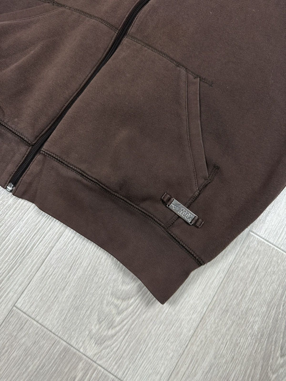Nike × Vintage Vintage NIKE Hooded Brown Vest Swoosh Drill Size US L / EU 52-54 / 3 - 4 Thumbnail