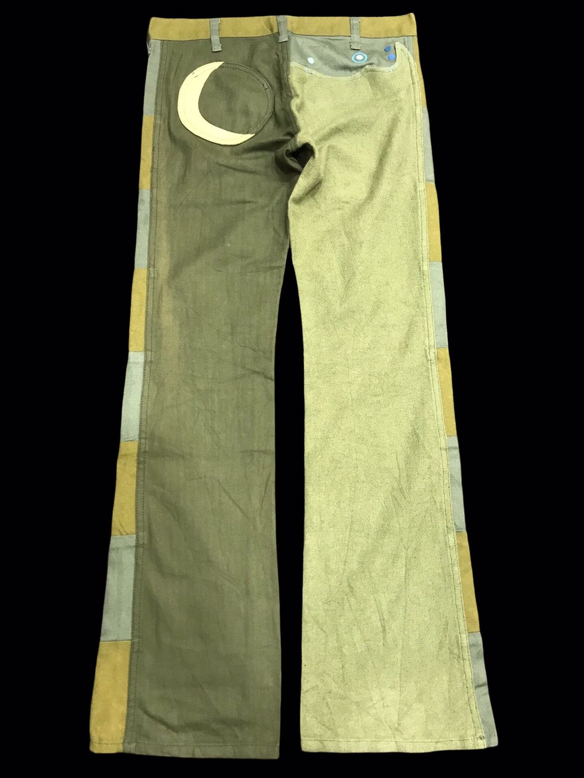 Japanese Brand 💥ART X FLARE💥ARCHIVAL MASH MULTITONES LOW RISE PANT F402 Size US 30 / EU 46 - 4 Thumbnail