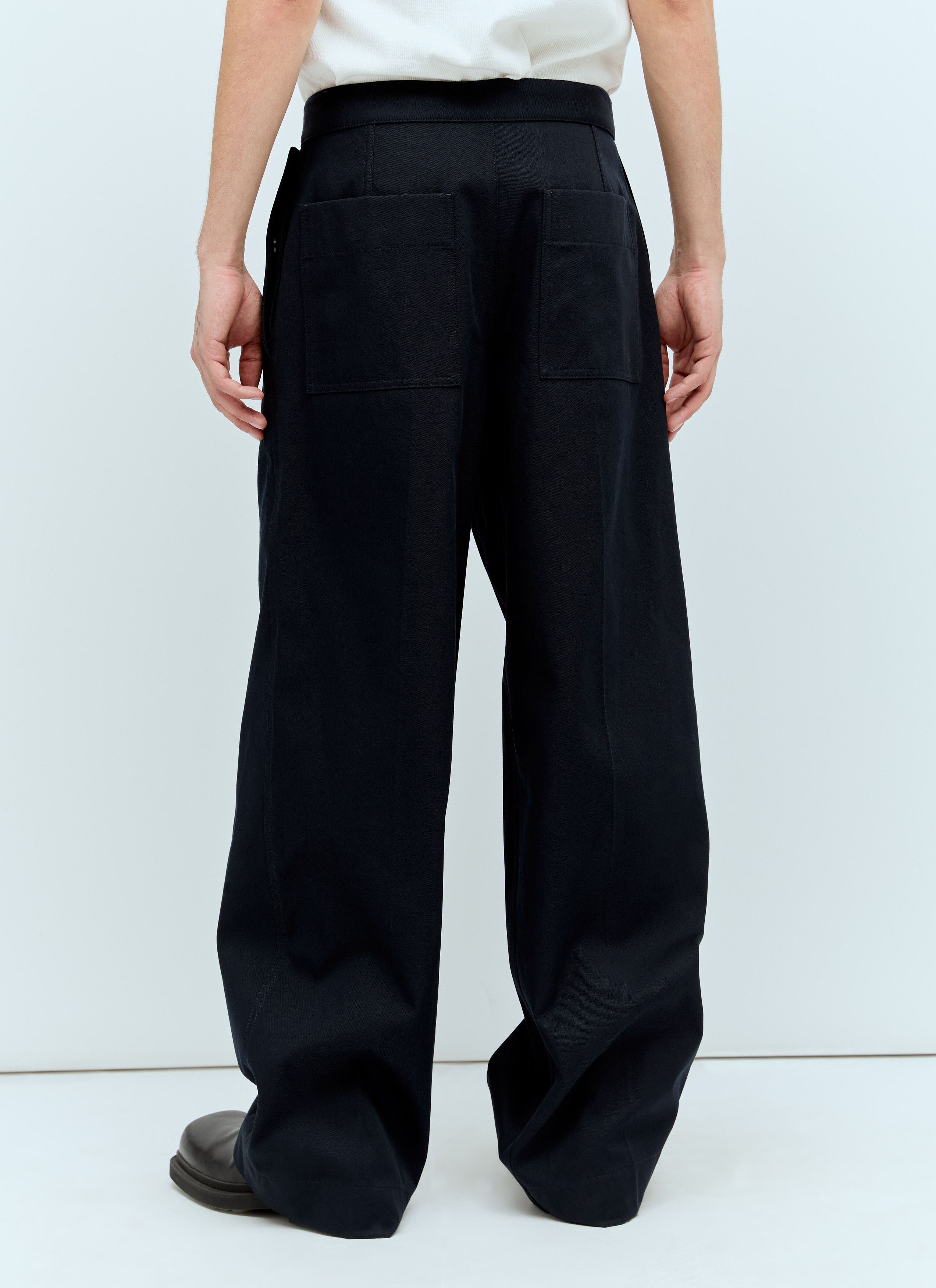Bottega Veneta o1lf3ng10825 Cotton Twill Trousers in Navy Size US 30 / EU 46 - 2 Thumbnail
