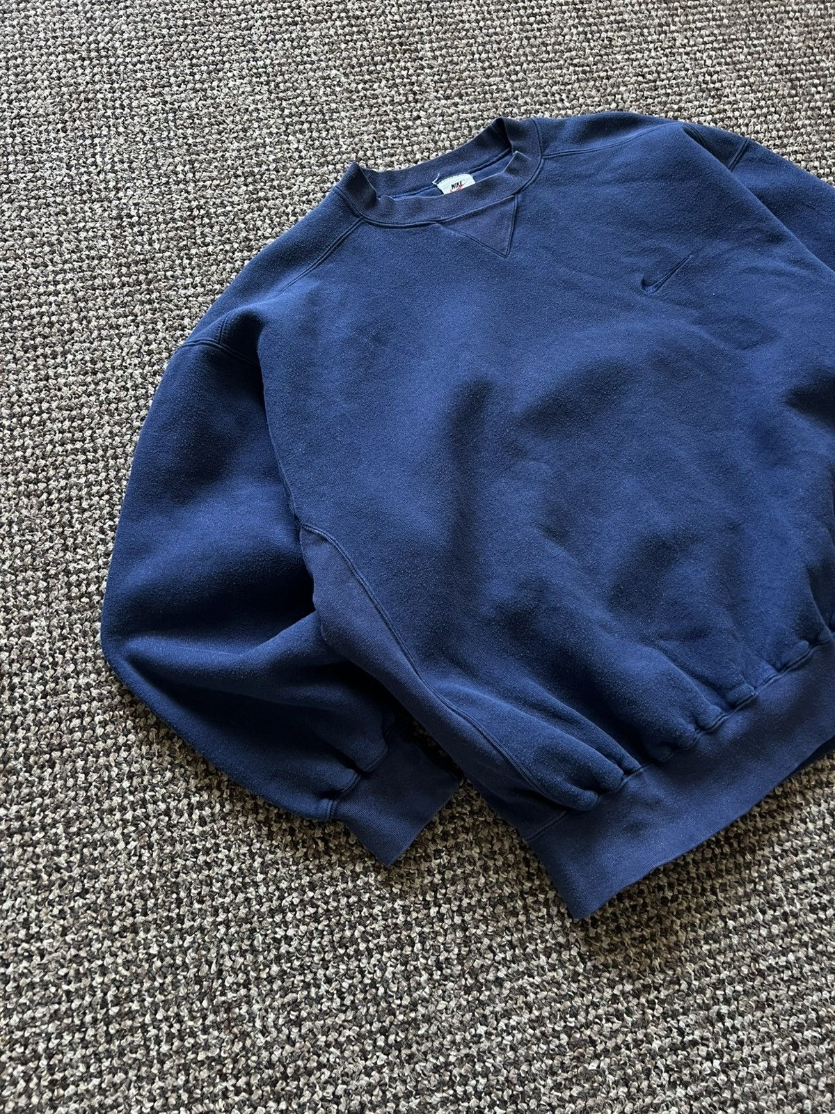 Nike RARE‼️ Nike Embroidery Baggy Sweatshirt Oversized Blue Size US M / EU 48-50 / 2 - 5 Thumbnail