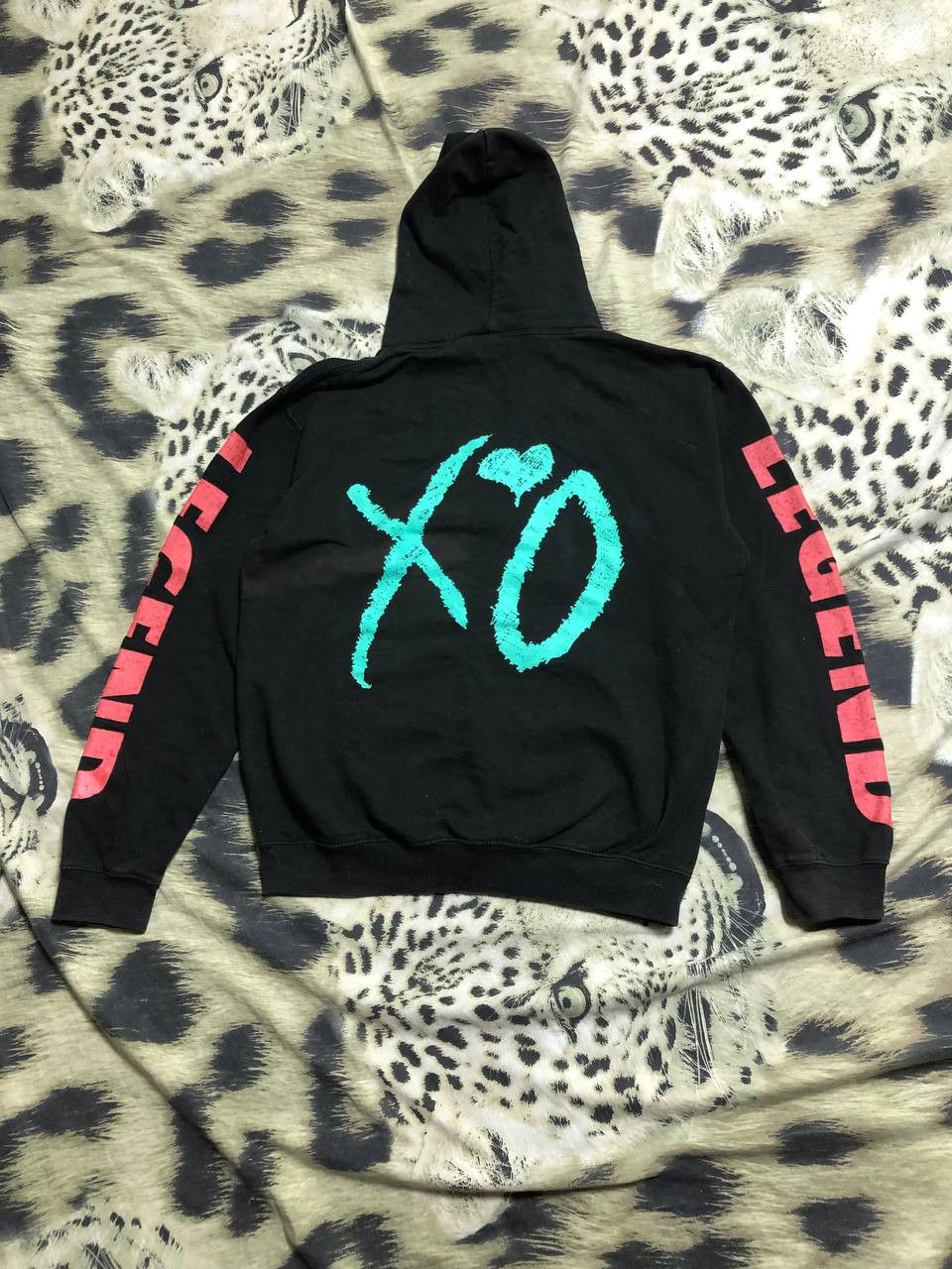 XO XO black hoodie vintage crazy Y2K big logo streetwear Size US M / EU 48-50 / 2 - 6 Thumbnail
