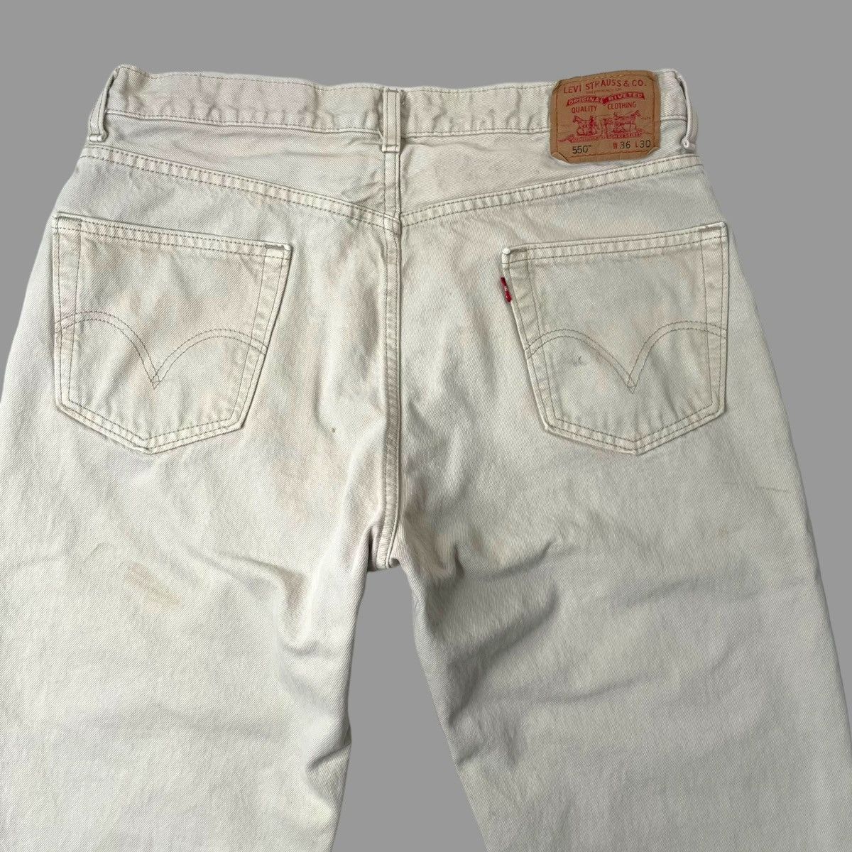 Levi's × Vintage Vintage 90s off white Levi’s denim jeans Size US 34 / EU 50 - 3 Thumbnail