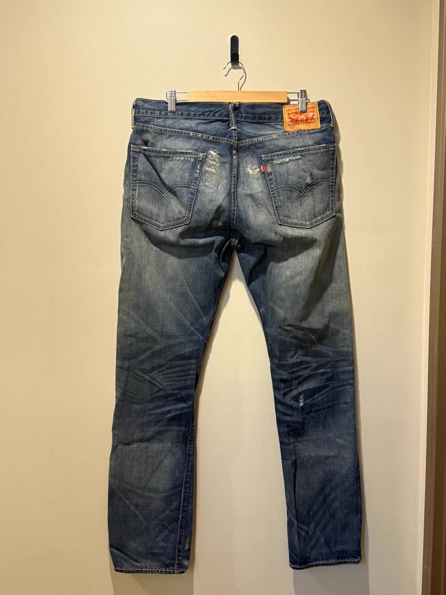 Levi's Levi's 513 Jeans, Distressed Washed Ｑ20 Size US 34 / EU 50 - 2 Thumbnail