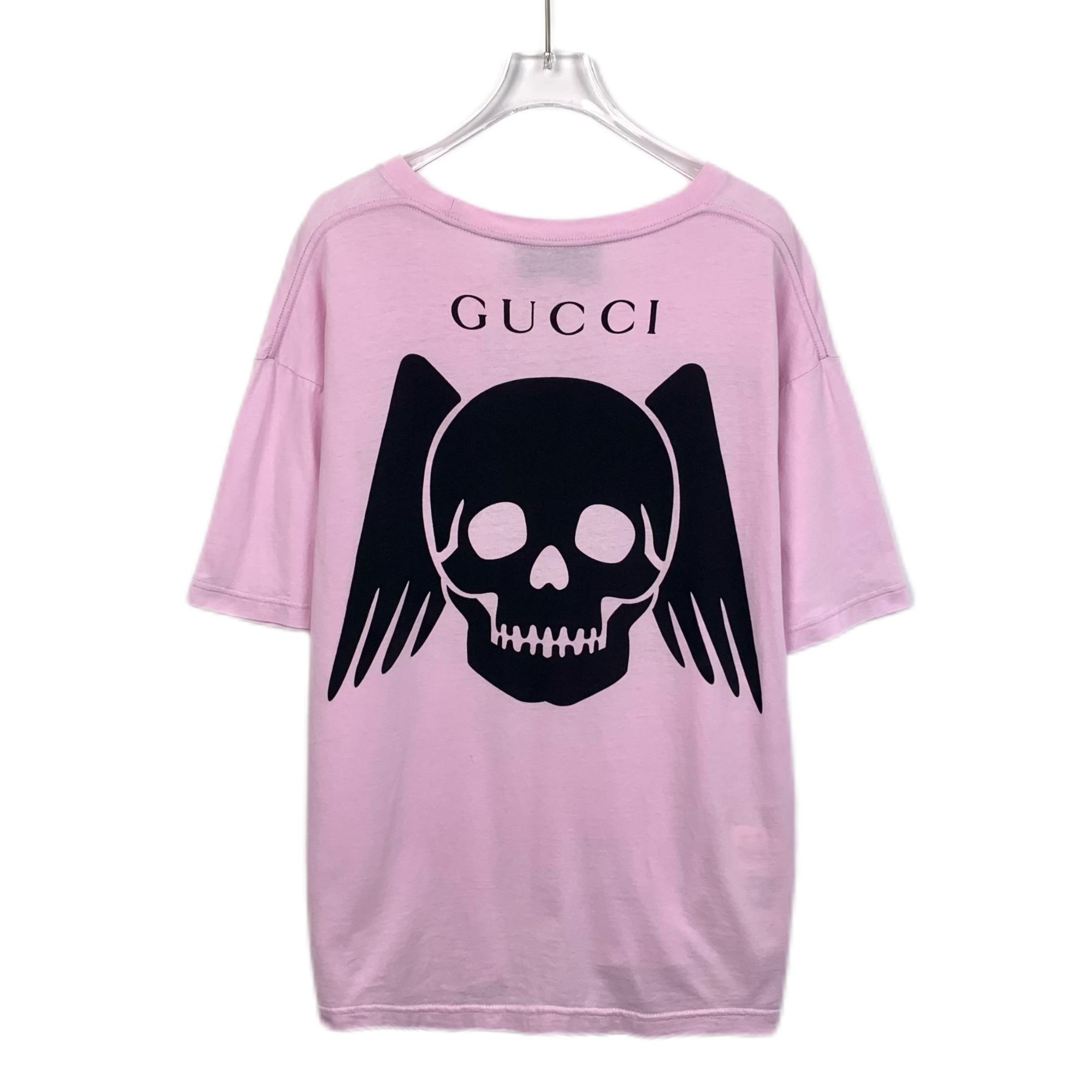 Gucci Gucci "Dans Mon Pays..." T-Shirt With Skull & Wings Design Size XS / US 0-2 / IT 36-38 - 2 Thumbnail