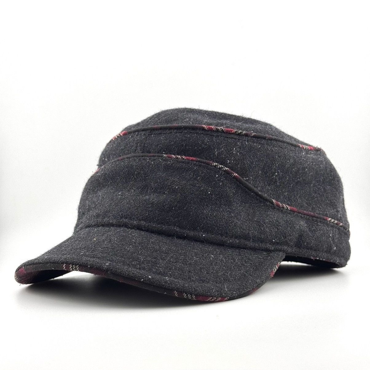 Woolrich Woolen Mills Woolrich Plaid Tartan Wool Viscose Cadet Hat Military Cap Size ONE SIZE - 2 Thumbnail