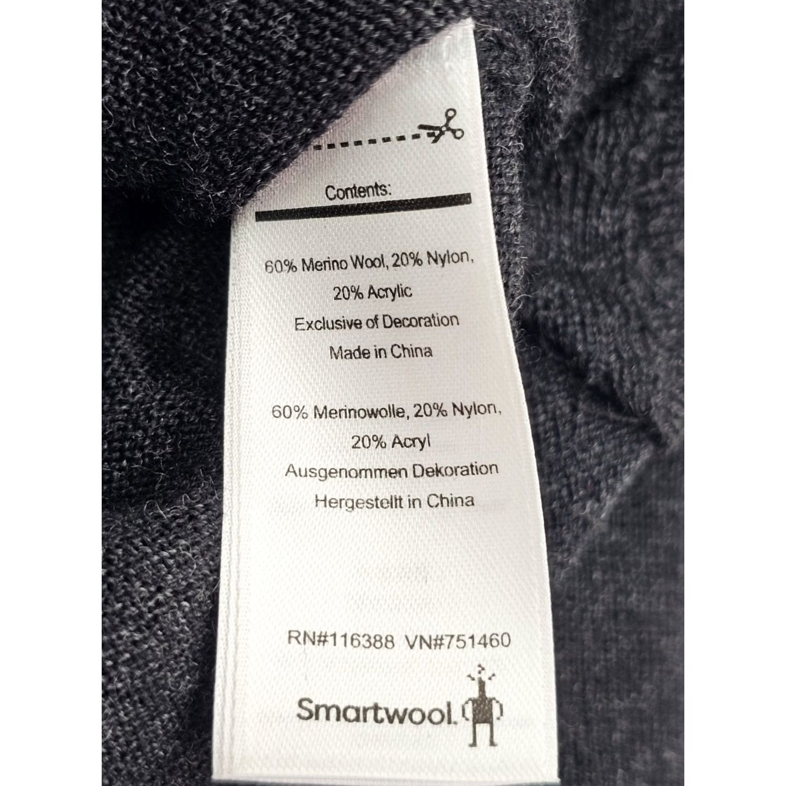 Smartwool SMARTWOOL Merino Wool Blend Asymmetric Zip Turtleneck Sweater Women XS Gray Size XS / US 0-2 / IT 36-38 - 4 Thumbnail