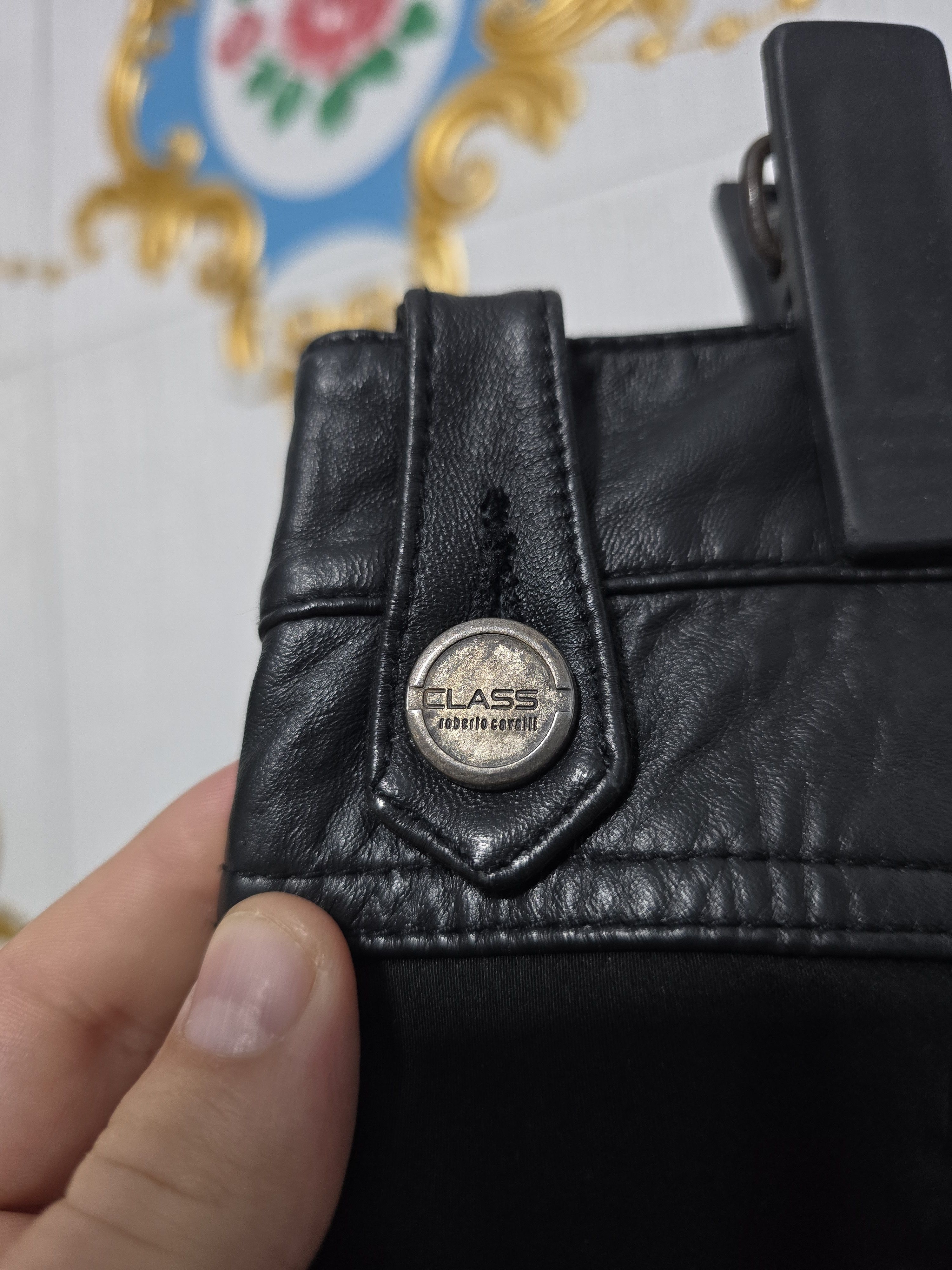 Roberto Cavalli Class Roberto Cavalli trousers leather waistband. VINTAGE Size 42" / US 20 - 11 Thumbnail