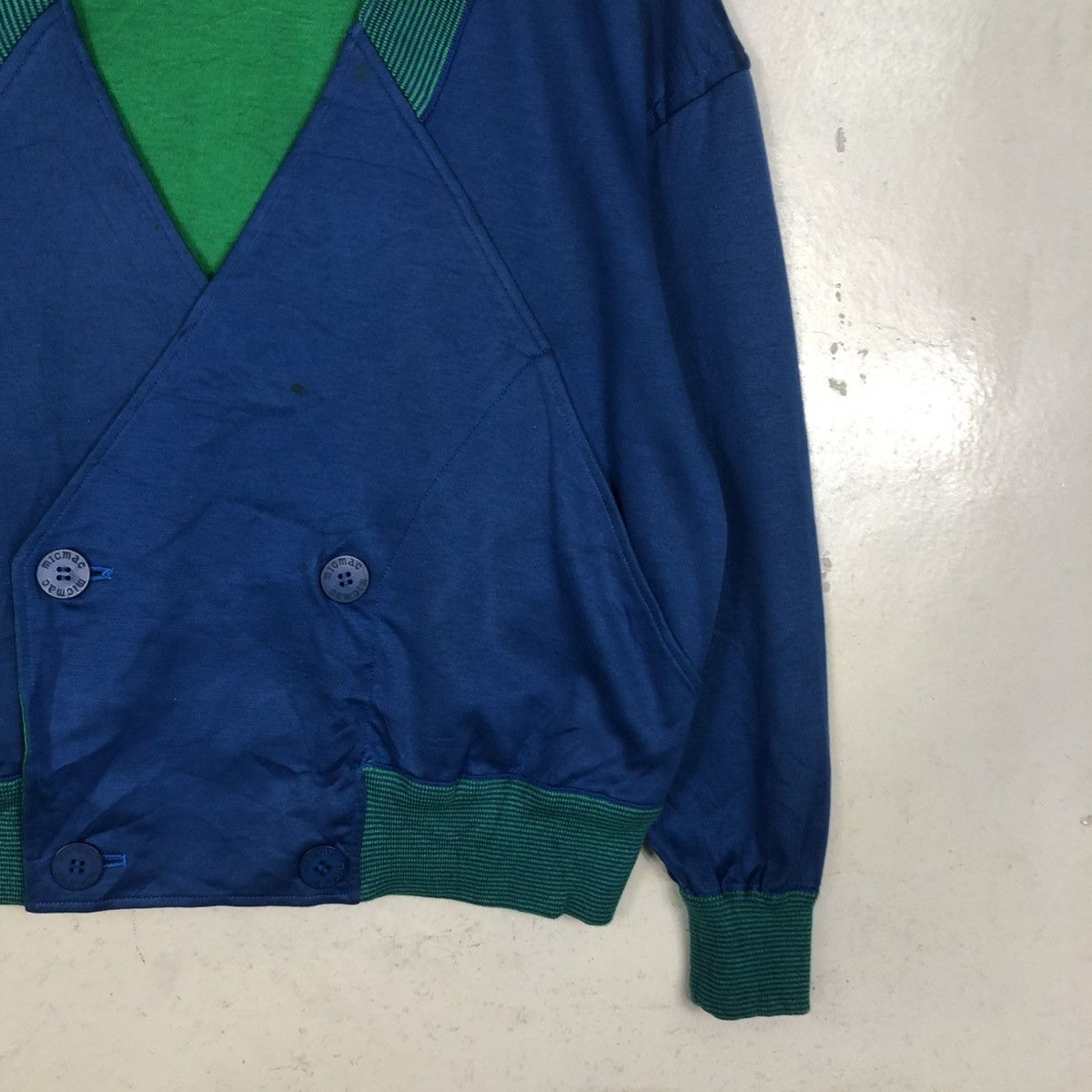 Issey Miyake 📌Reversible Bomber Jacket Cardigan Micmac Multi Color Size US M / EU 48-50 / 2 - 6 Thumbnail