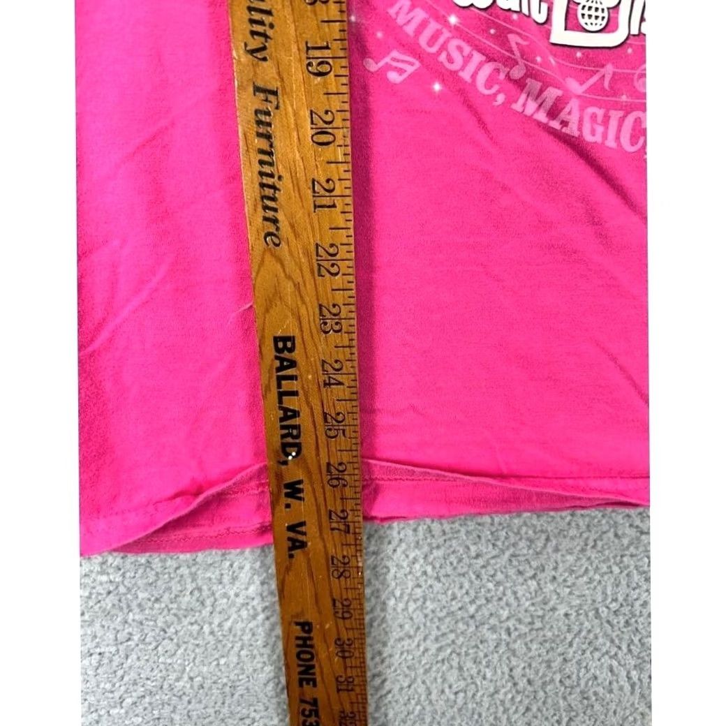 Disney Disney T-Shirt Womens Large Pink 2016 Mickey Minnie Donald Daisy Goofy Glitter Crew Neck Short Sleeve Size L / US 10 / IT 46 - 6 Thumbnail