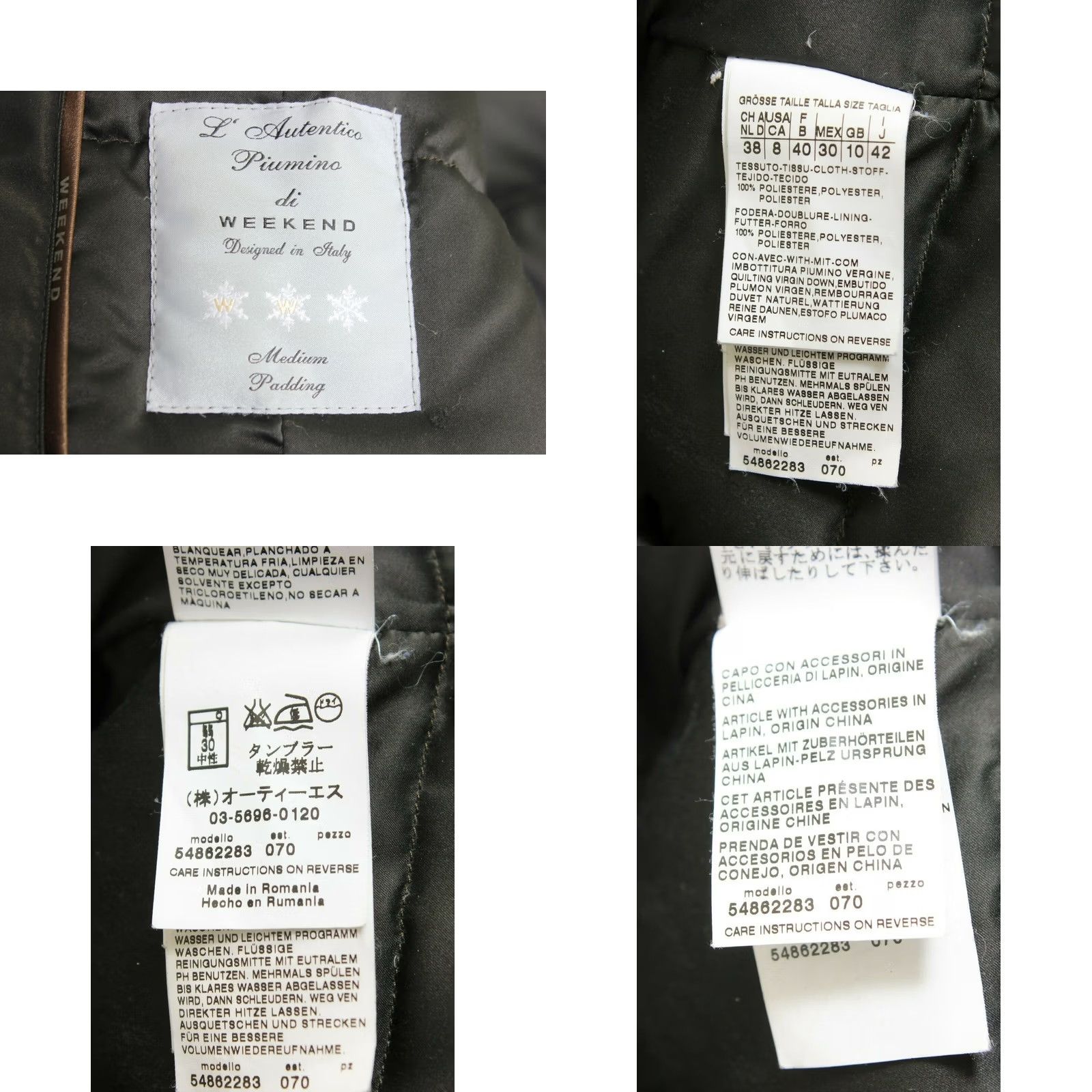 Max Mara VINTAGE MAX MARA WEEKEND Velvet Down Jacket Women UK 10 EU 38 Fur Trim Dark Khaki Jacket Women's Size UK 10 EU 38 Size L / US 10 / IT 46 - 8 Thumbnail