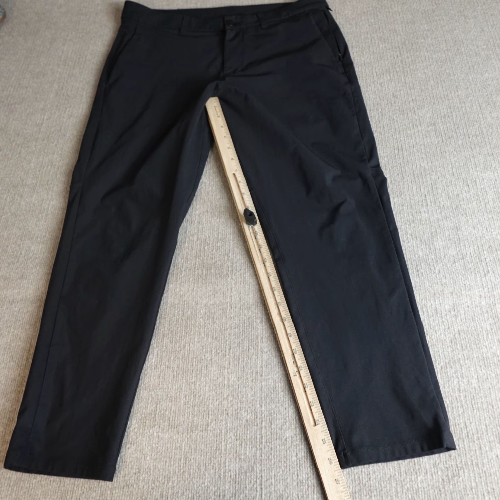 Lululemon Lululemon Mens Pants 35 Black Comission Slim LM5A90S Jogger 5-Pocket Design Straight Inseam 27 in Regular Size Type Pants Mens Black Slim Size US 35 - 7 Thumbnail