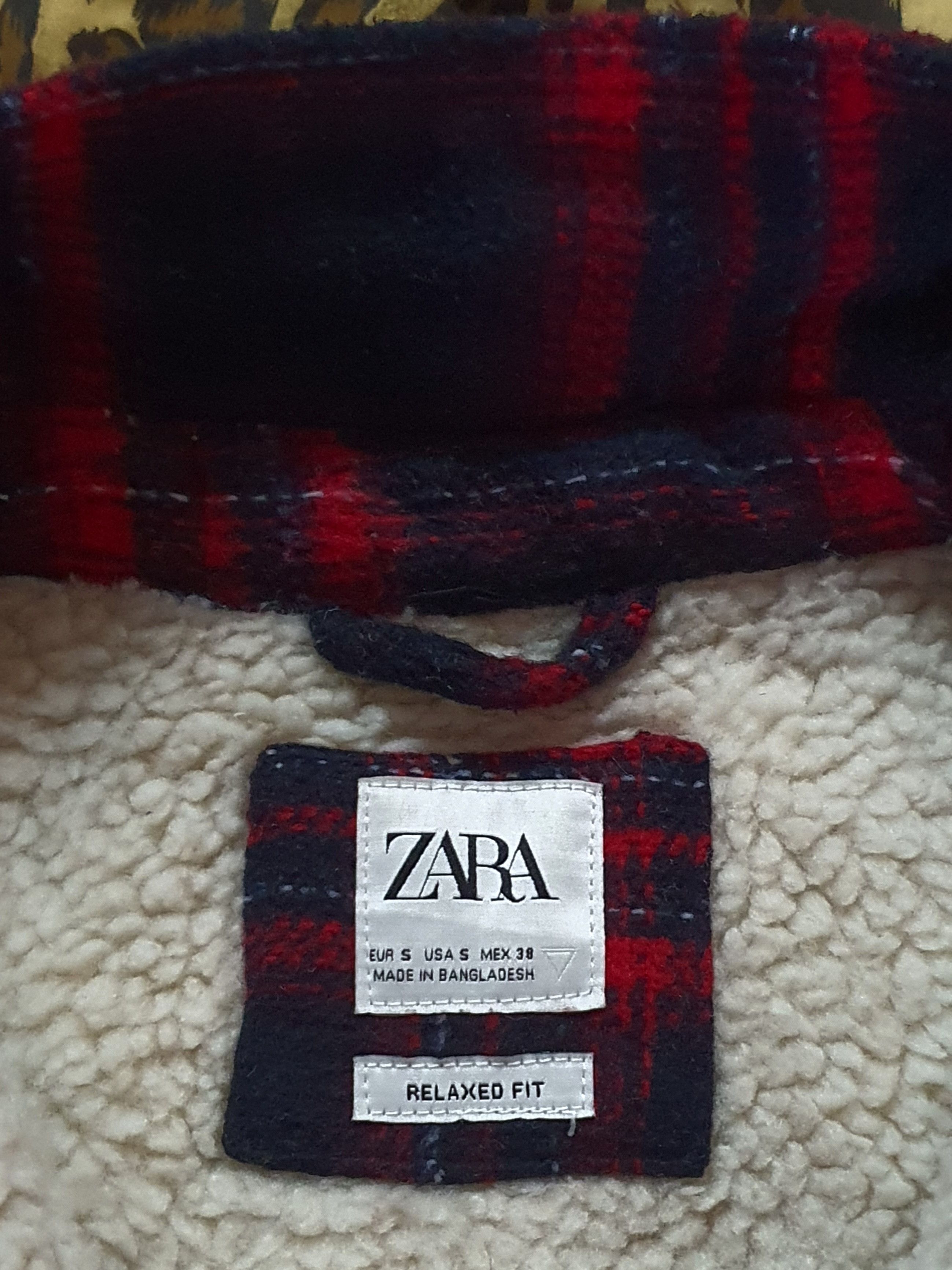 Designer × Zara Zara Fleece Plaid Overshirt Faux Shearling Size US S / EU 44-46 / 1 - 3 Thumbnail