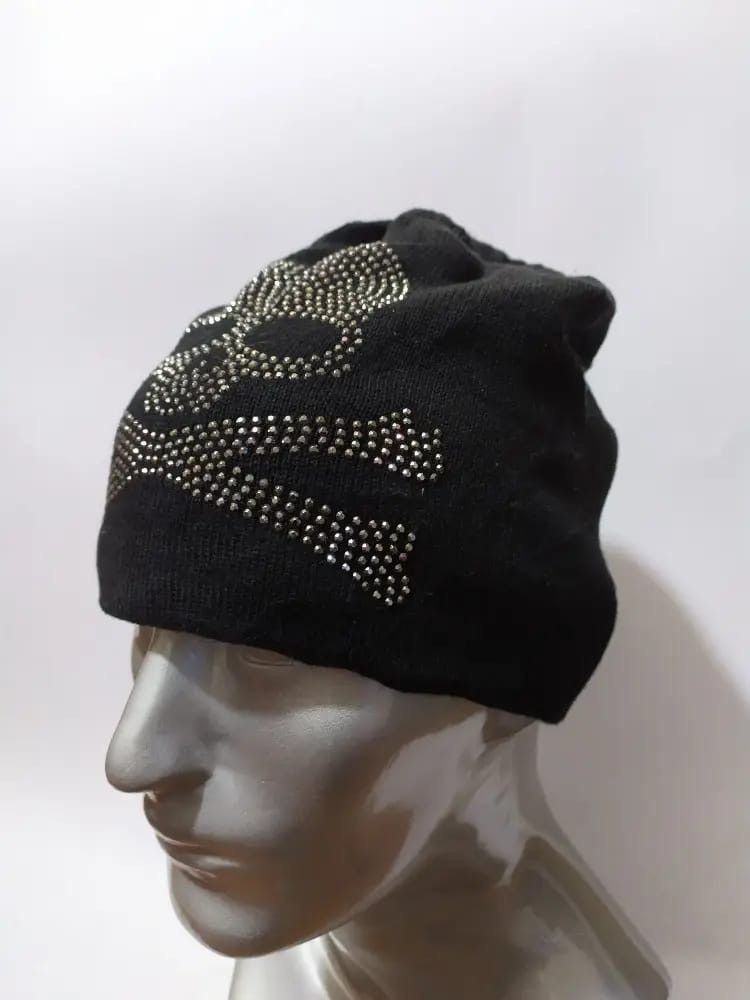 Other Unknown Skeleton Skull Sparkling Punk Bondage Design Hat Size ONE SIZE - 3 Thumbnail