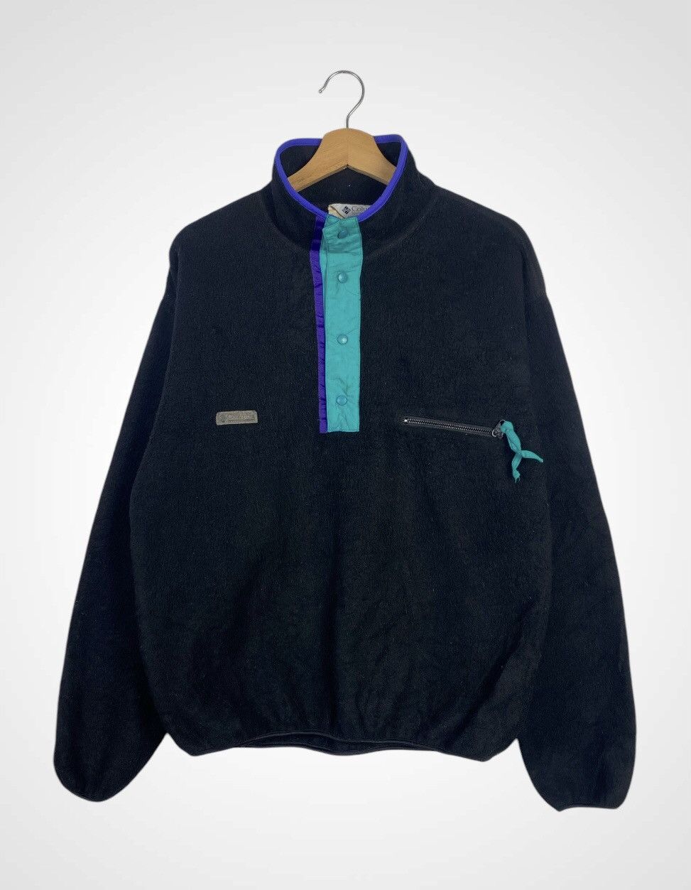 Columbia × Vintage A12 Rare - Vintage Columbia Half Buttons Fleece Size US L / EU 52-54 / 3 - 1 Thumbnail