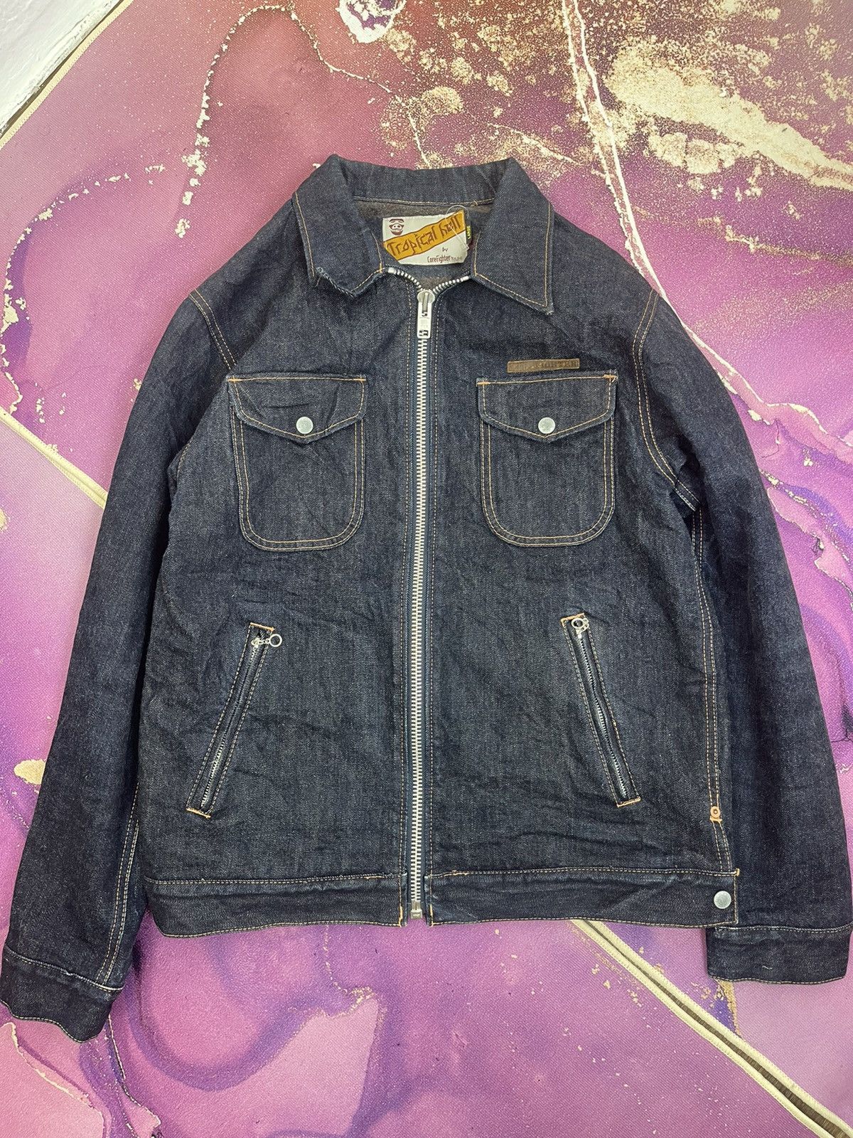 Tropical Hell Core Fighter Denim Zip Jaket - www.ice4pros.com.br