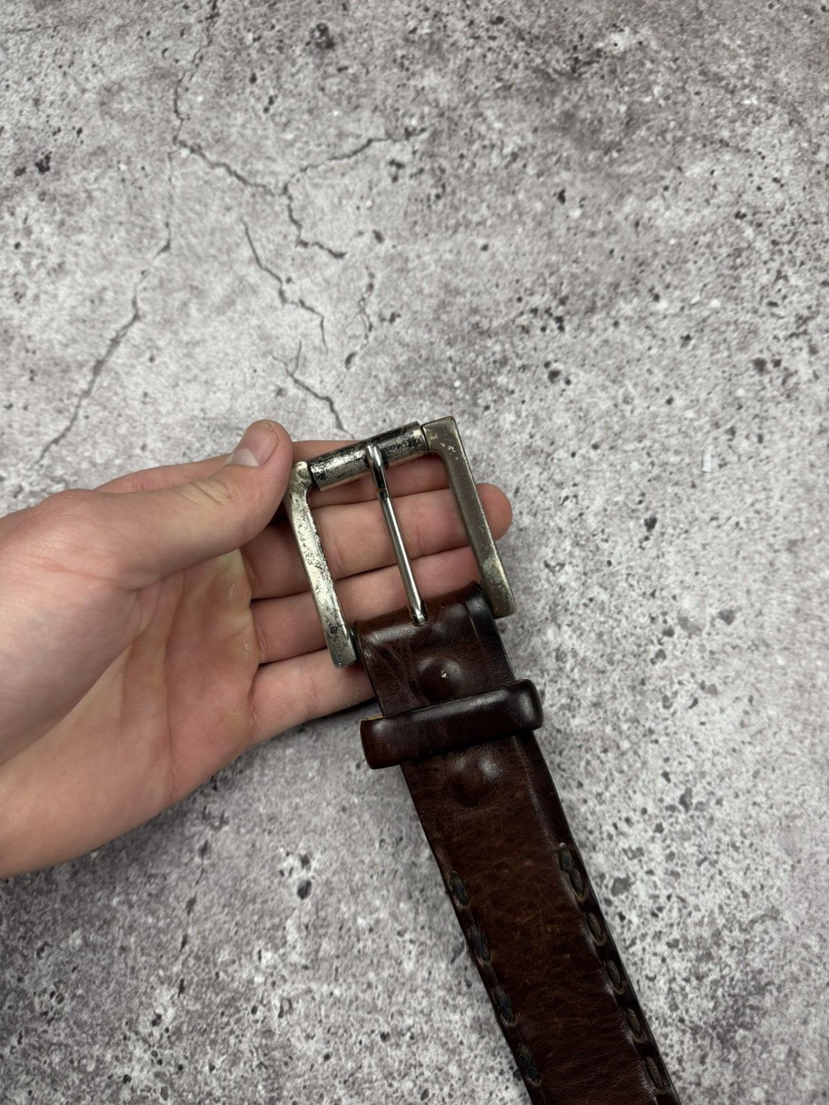Japanese Brand 00’s NUMBER NINE STYLE BRAIDED LEATHER RARE Y2K BELT VINTAGE Size ONE SIZE - 12 Thumbnail
