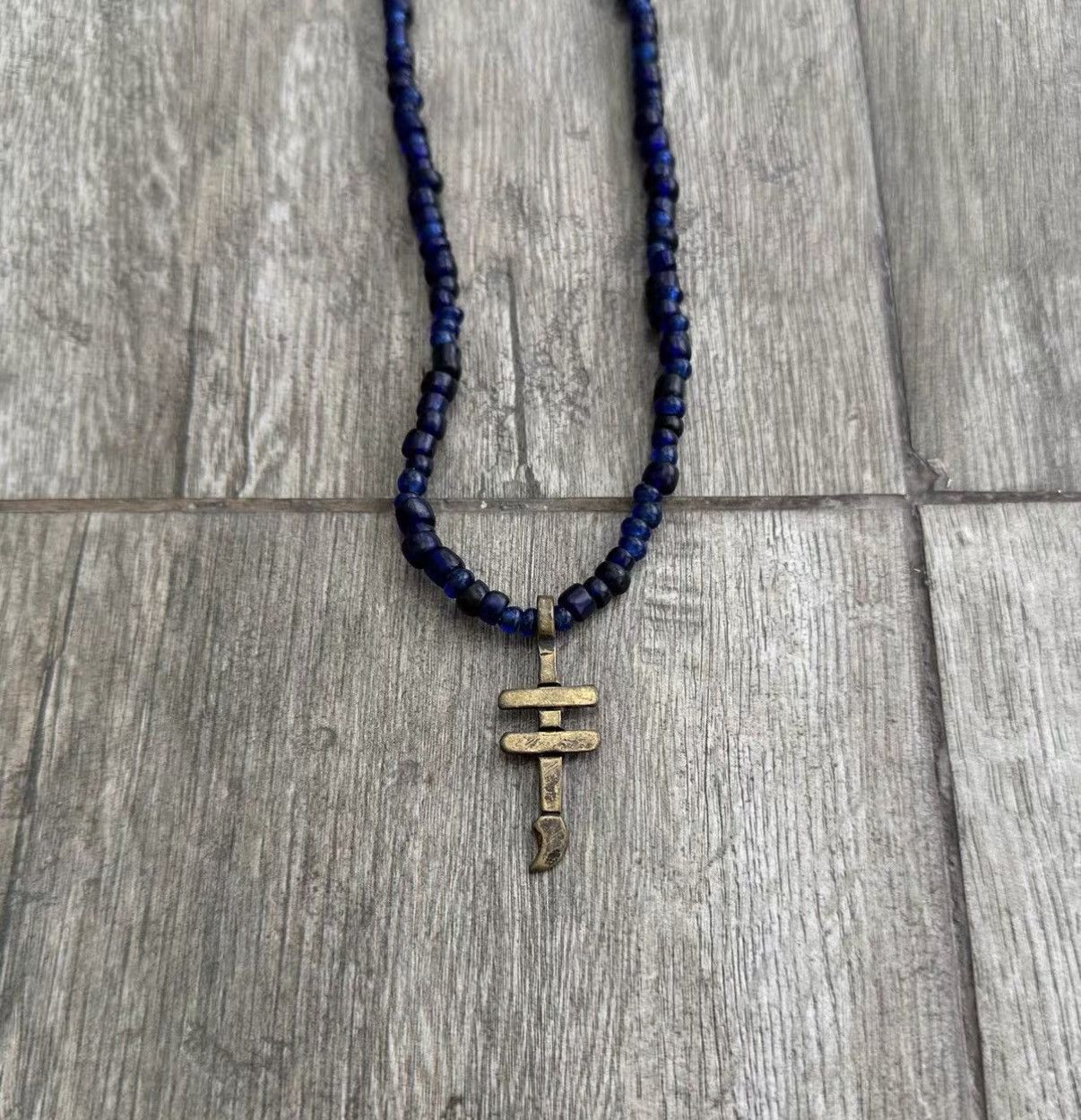 Visvim VISVIM Blue Beads Necklace glass bead Size ONE SIZE - 4 Thumbnail