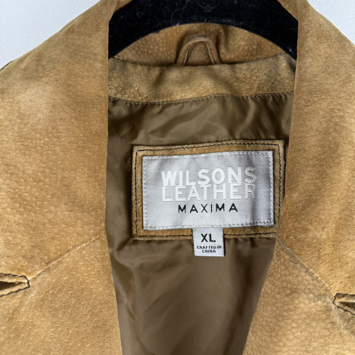 Wilsons Leather Vintage Wilsons Leather Maxima Brown Suede Trench Coat Size XL / US 12-14 / IT 48-50 - 6 Thumbnail