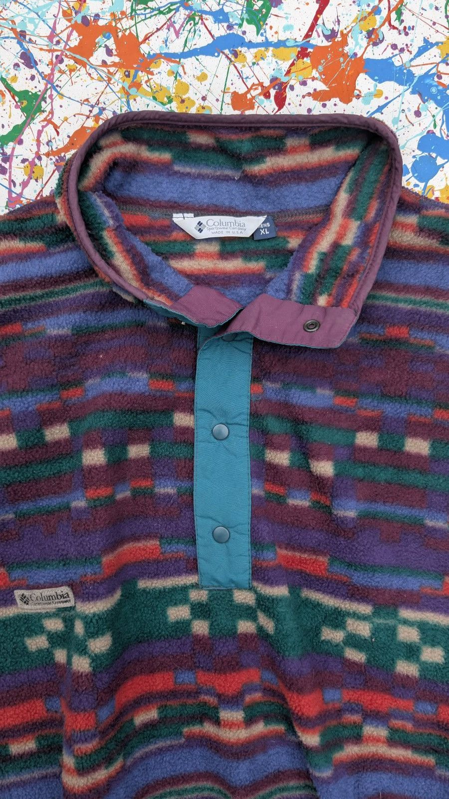 Columbia Vintage columbia fleece 90s Aztec navajo pattern XL Size US XL / EU 56 / 4 - 10 Thumbnail