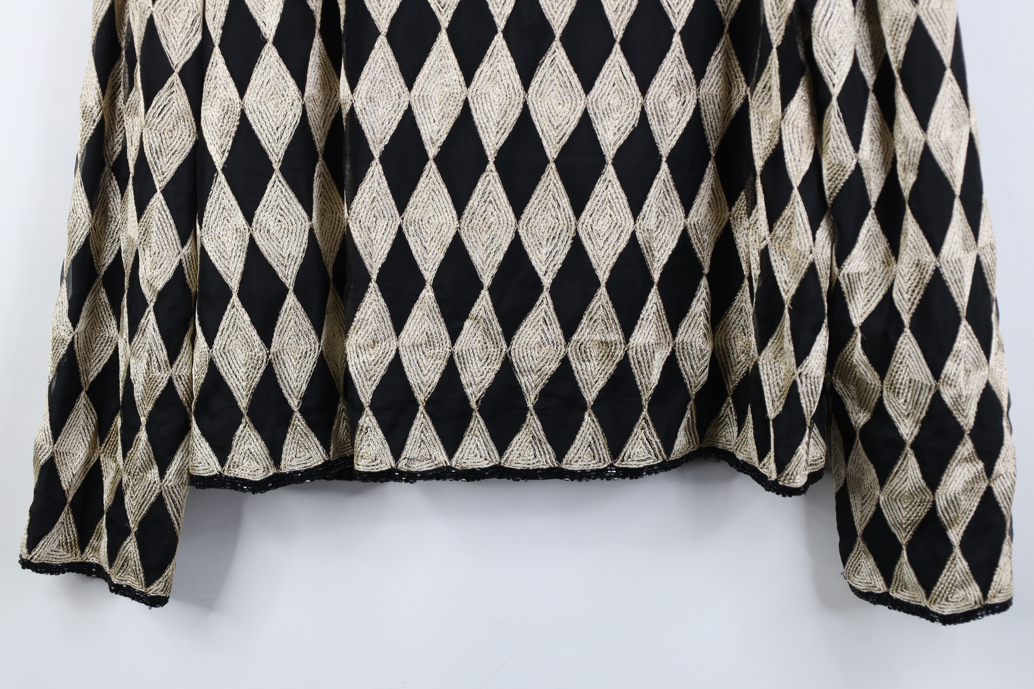 Vintage Vintage 90s Streetwear Diamond Full Zip Jacket Evening Size XL / US 12-14 / IT 48-50 - 13 Thumbnail