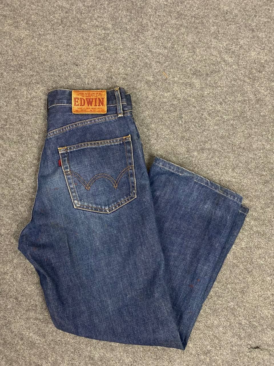 Edwin vintage edwin 503z distressed denim nice design Size US 31 - 1 Thumbnail