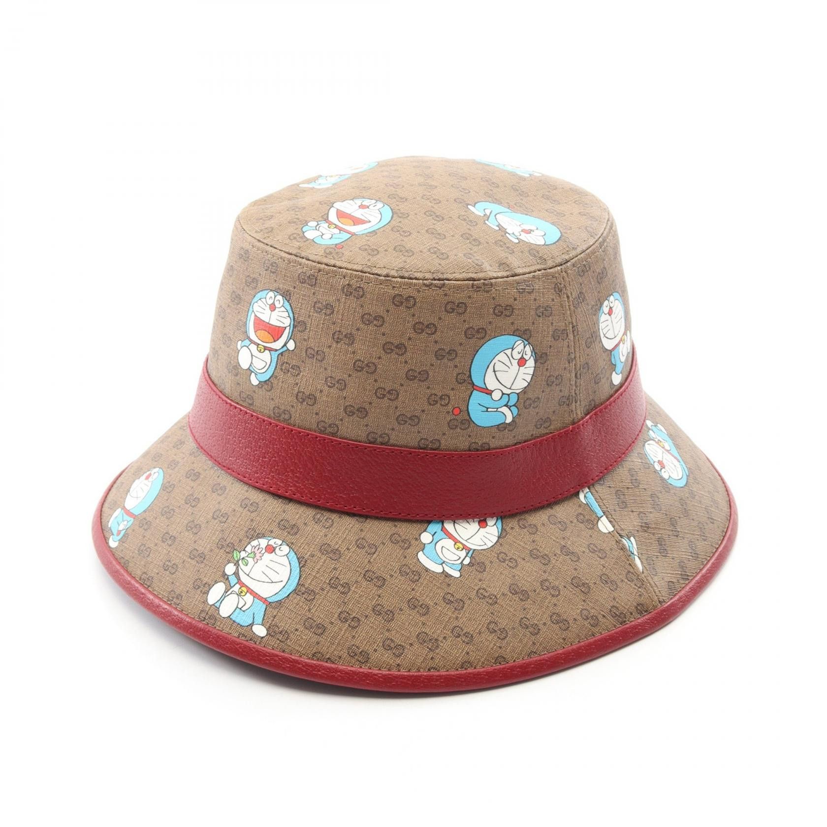 Gucci Gucci Gucci Doraemon Leather PVC Hat Leather Hats 648846 DUTY FREE for USA Size ONE SIZE - 1 Thumbnail