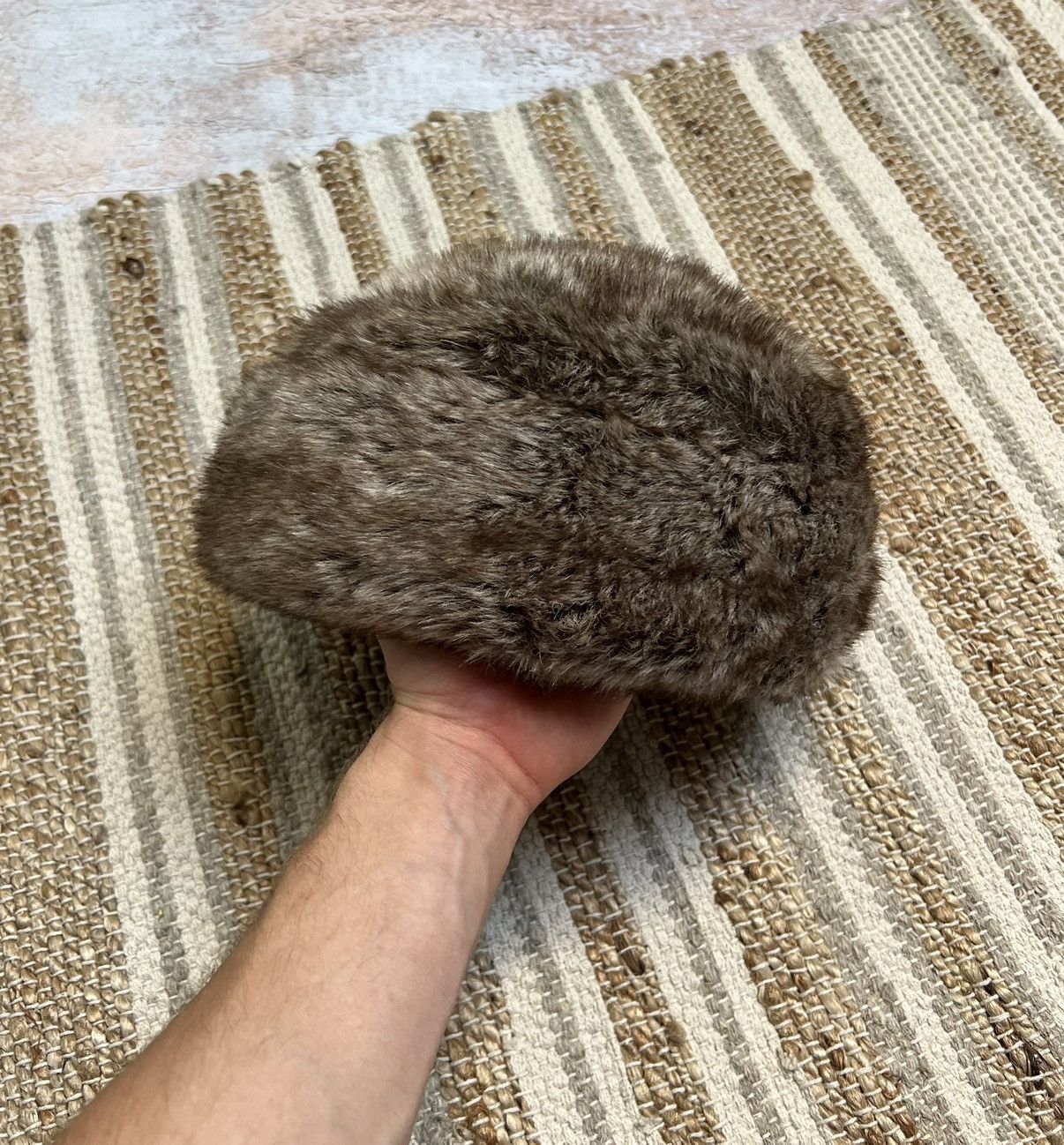 Japanese Brand × Vintage Vintage fur beanie Size ONE SIZE - 2 Thumbnail