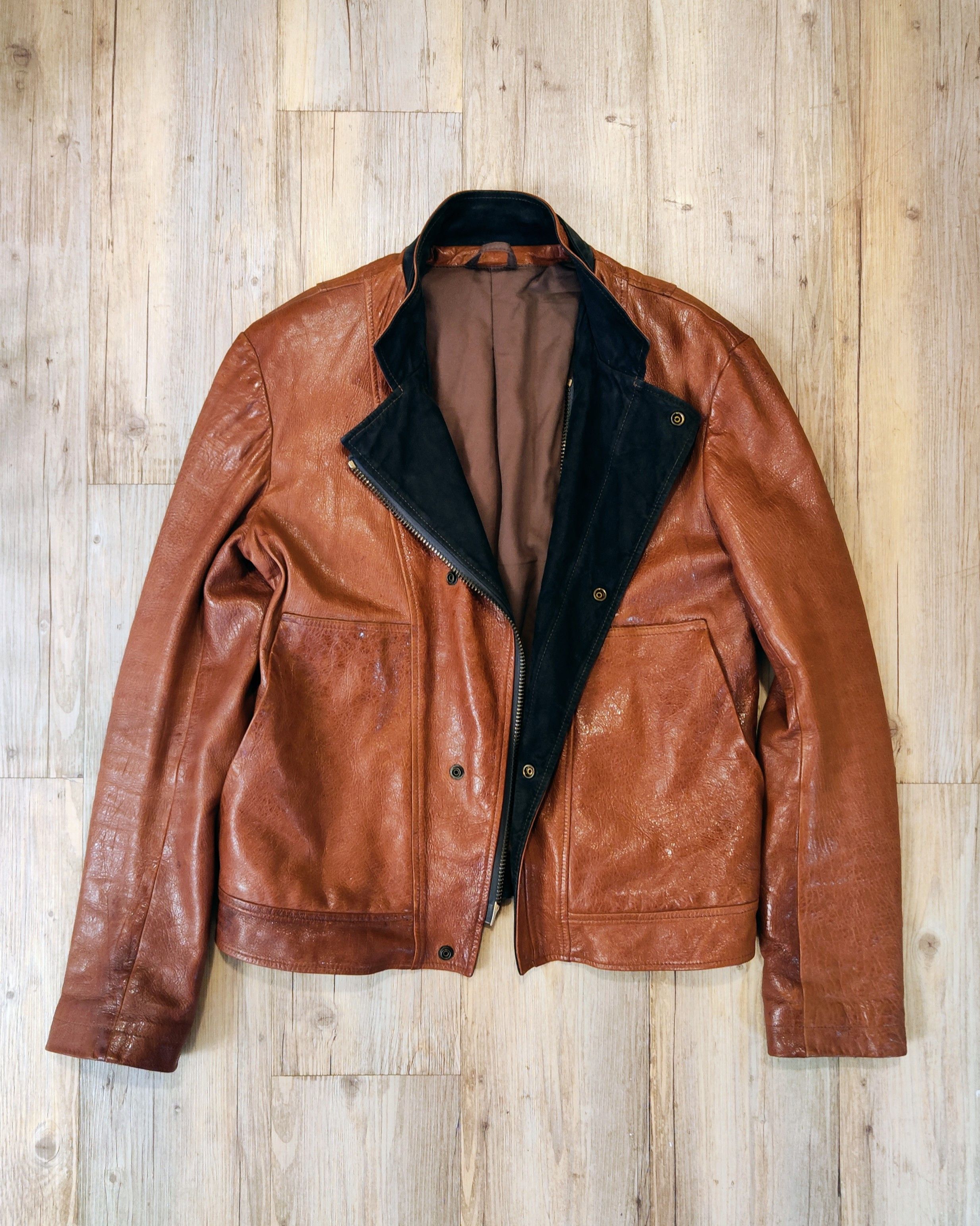 Nicole Farhi Collection Privee? leather rider.Like Rick Owens or Seraphin Size US L / EU 52-54 / 3 - 1 Thumbnail