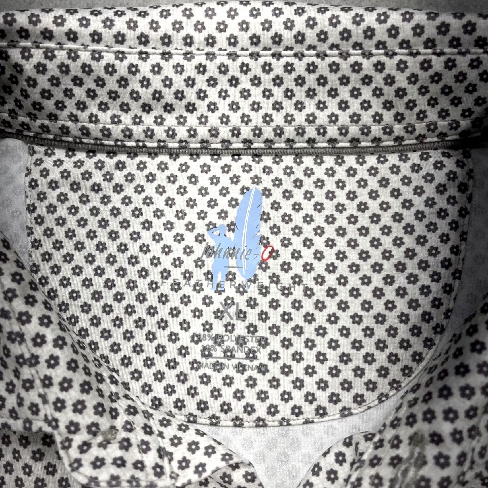 johnnie-O Nike Johnnie-O Polo Shirt Mens XL Gray Tegan Featherweight Golf Squash Logo NWT Size US XL / EU 56 / 4 - 4 Thumbnail