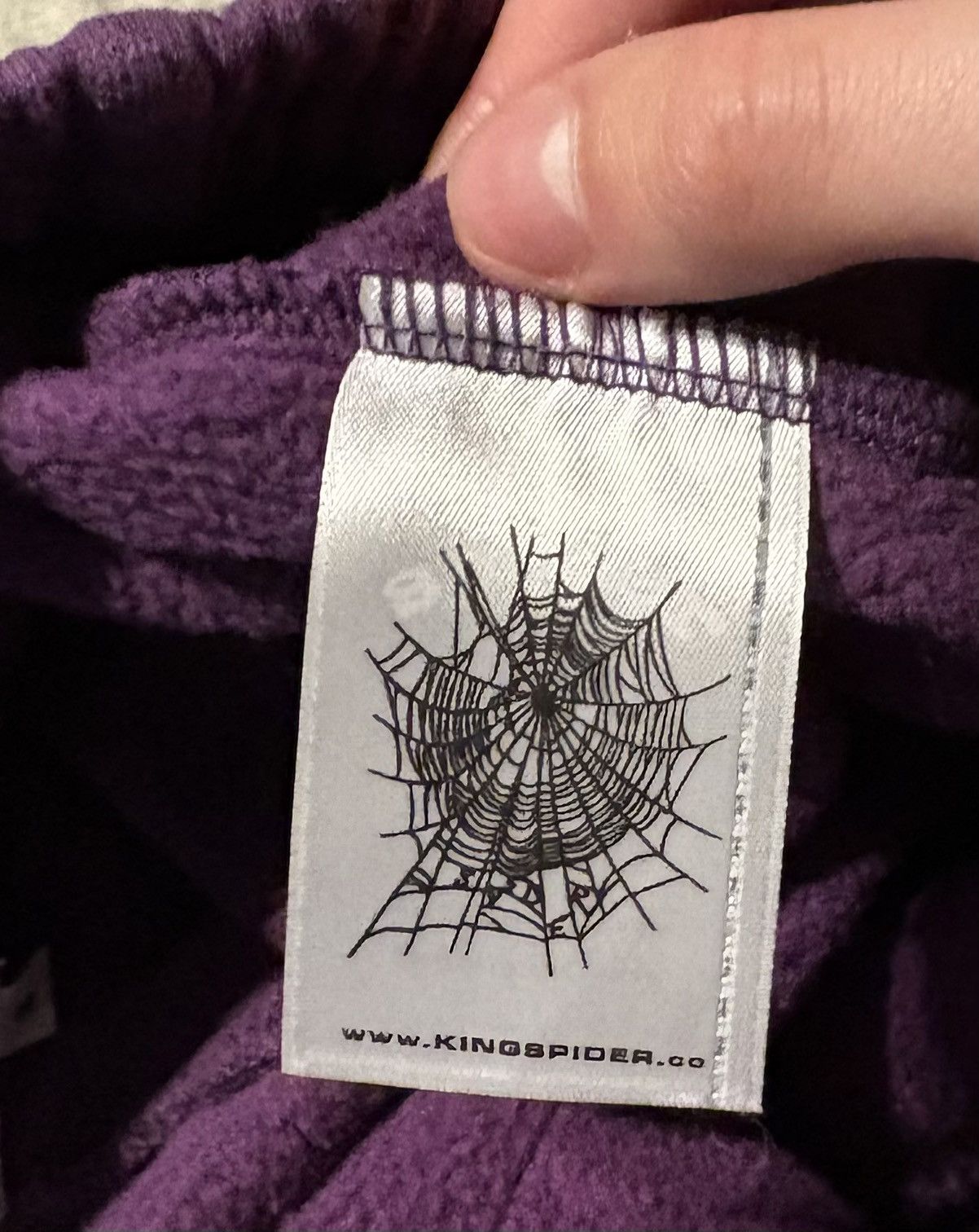 Sp5der PURPLE STAR OG WEB V2 SWEATPANTS Size US 28 / EU 44 - 6 Thumbnail