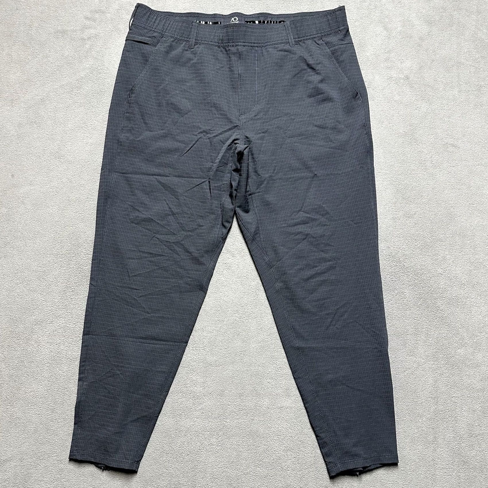 JW Anderson Anderson Ord Pants Mens 34 Gray Tapered Ripstop Zip Ankle Stretch 4-Way Inseam 25 Size US 34 / EU 50 - 2 Thumbnail