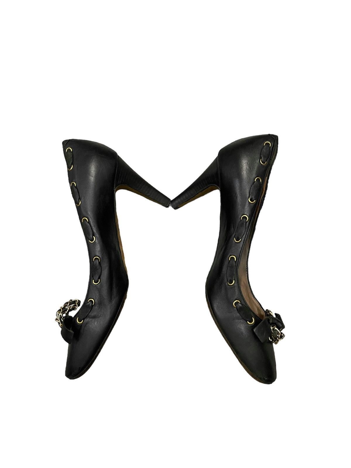 Chloe Black Leather Chloe Heels Size US 8.5 / IT 38.5 - 3 Thumbnail