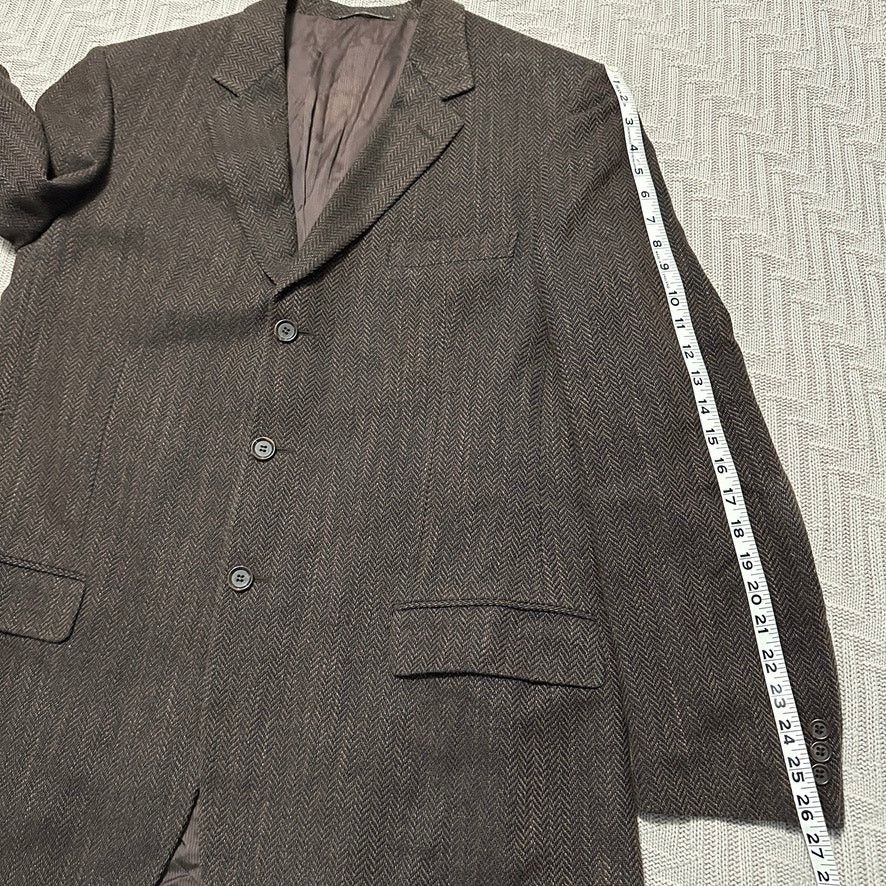 Ermenegildo Zegna Zegna brown silk and wool three button blazer size 46R Size 46R - 9 Thumbnail