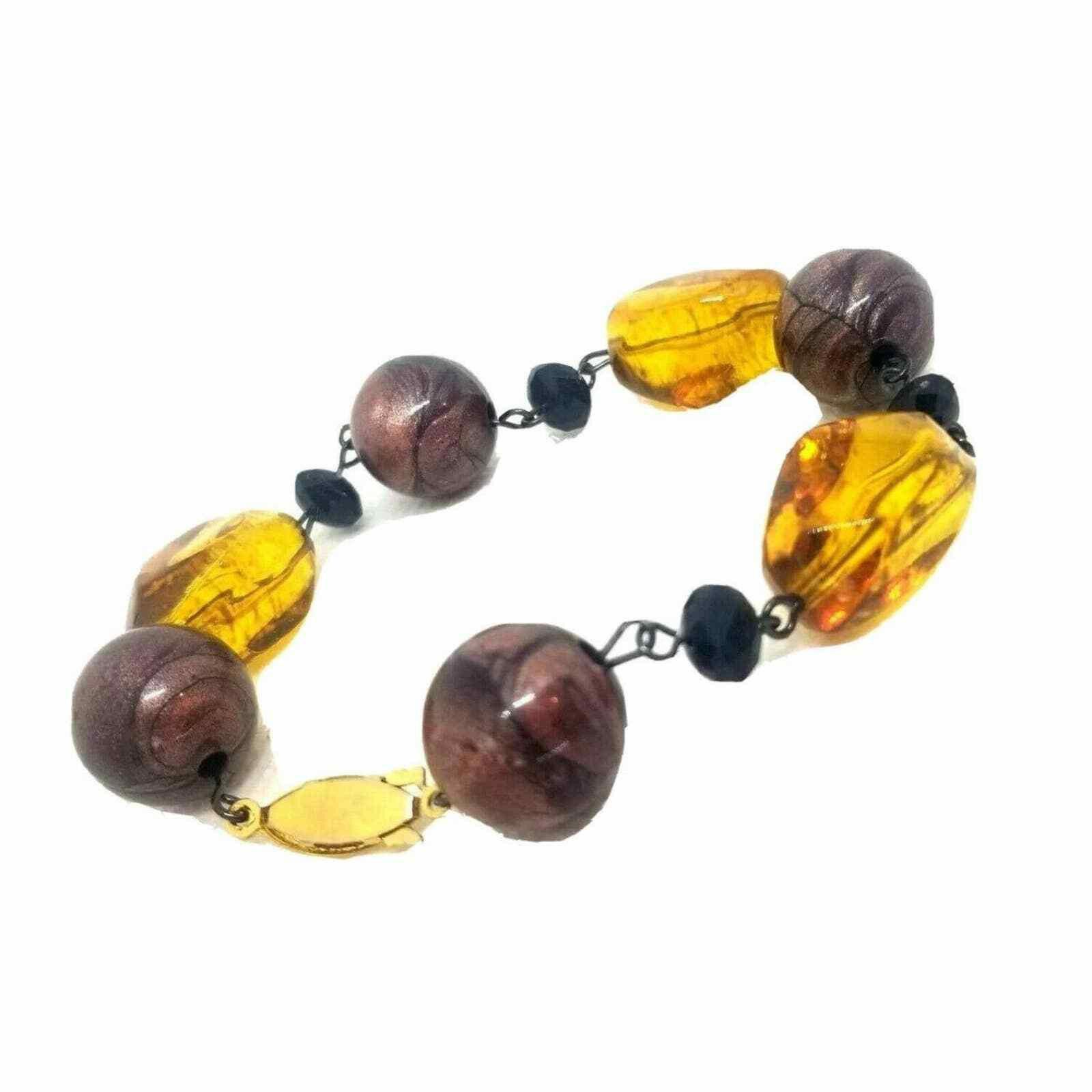 The Unbranded Brand Fall Fashion Autumn Colored Beaded Bracelet Link Clasp Prett Size ONE SIZE - 1 Thumbnail