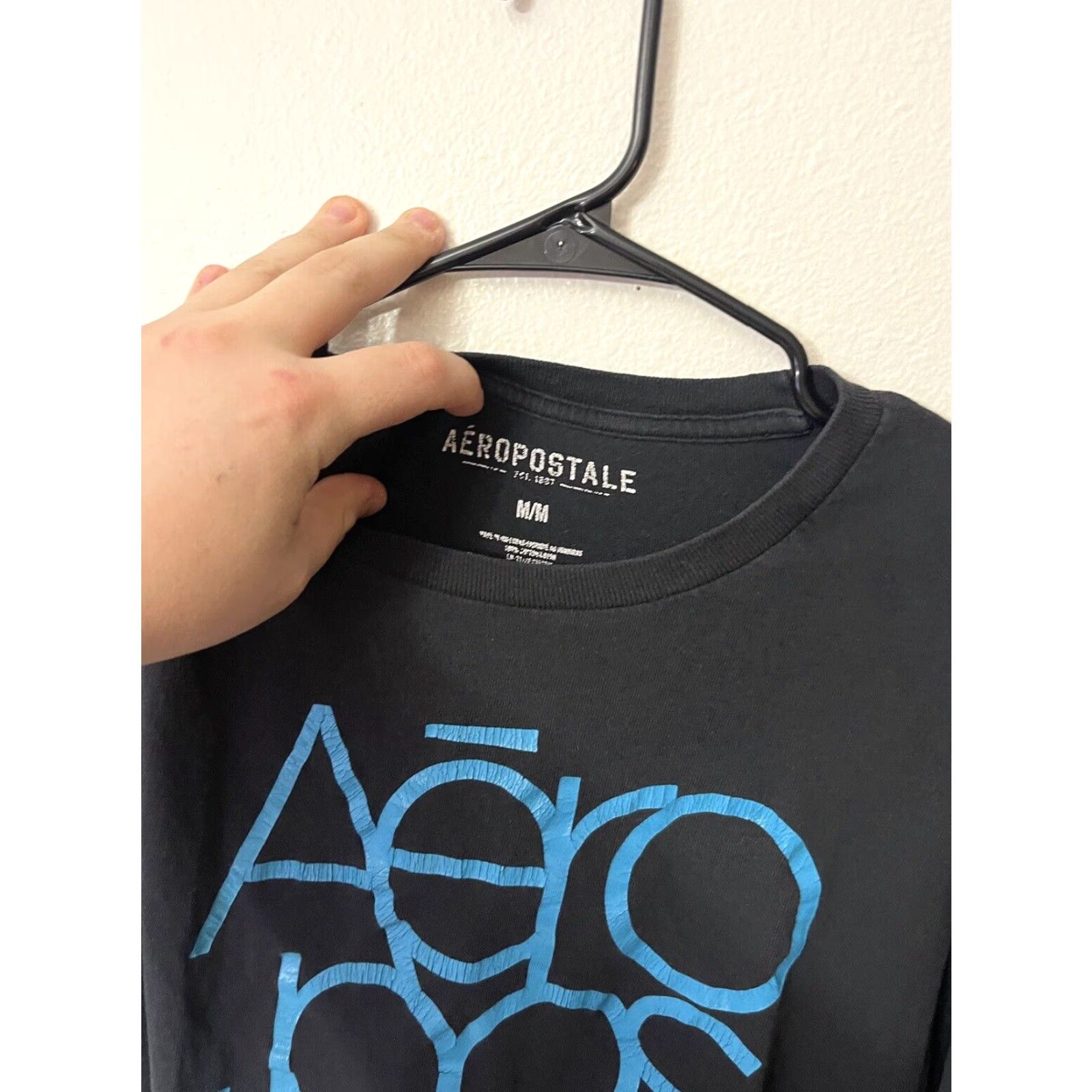 Aeropostale Aeropostale T-Shirt Mens Shirt Size M Black Logo Graphic Tee Modern Casual Modern Fit Regular Fit Size US M / EU 48-50 / 2 - 3 Thumbnail