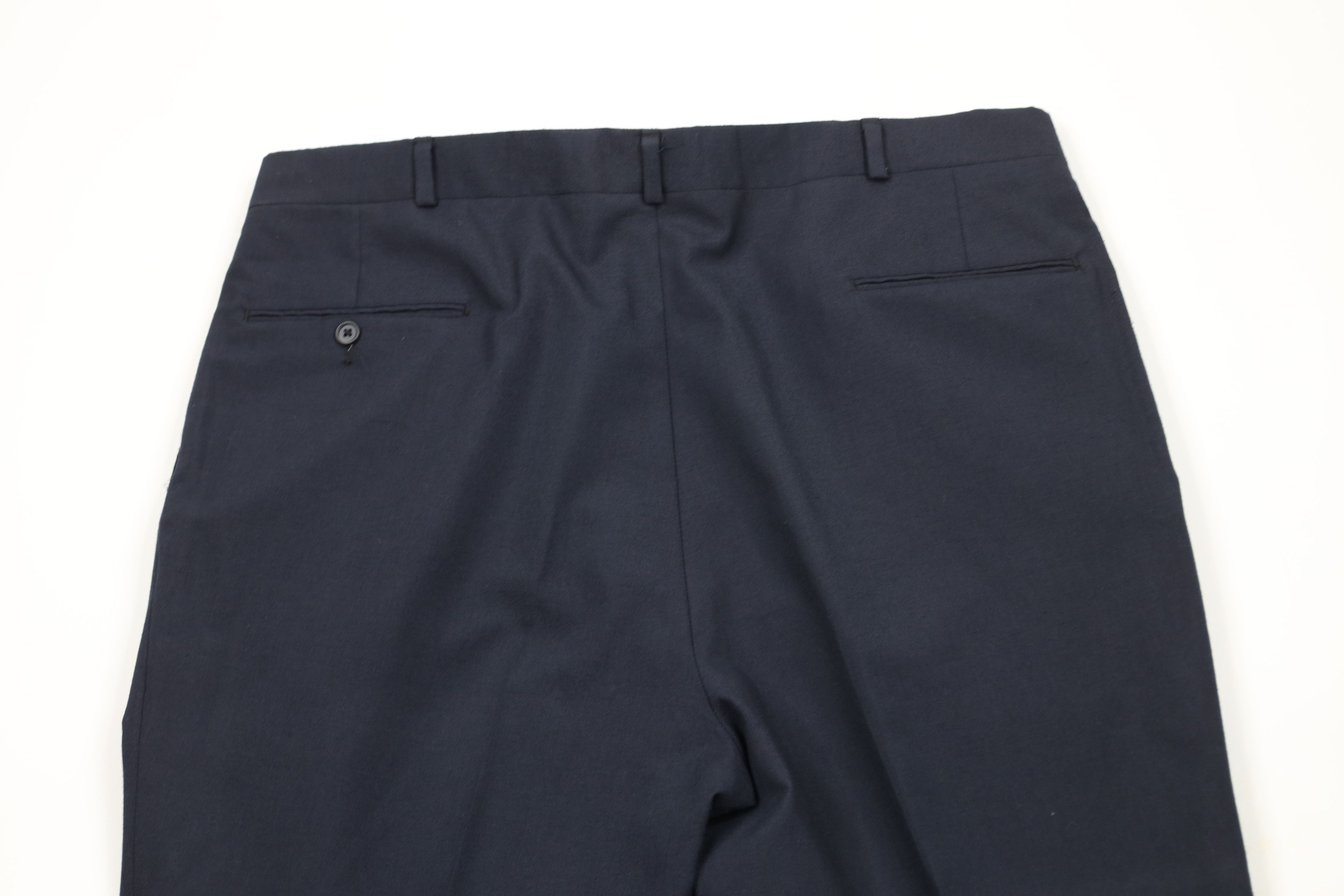 Vintage Vintage 90s Streetwear Wide Leg Chino Pants Navy Blue USA Size US 38 / EU 54 - 11 Thumbnail