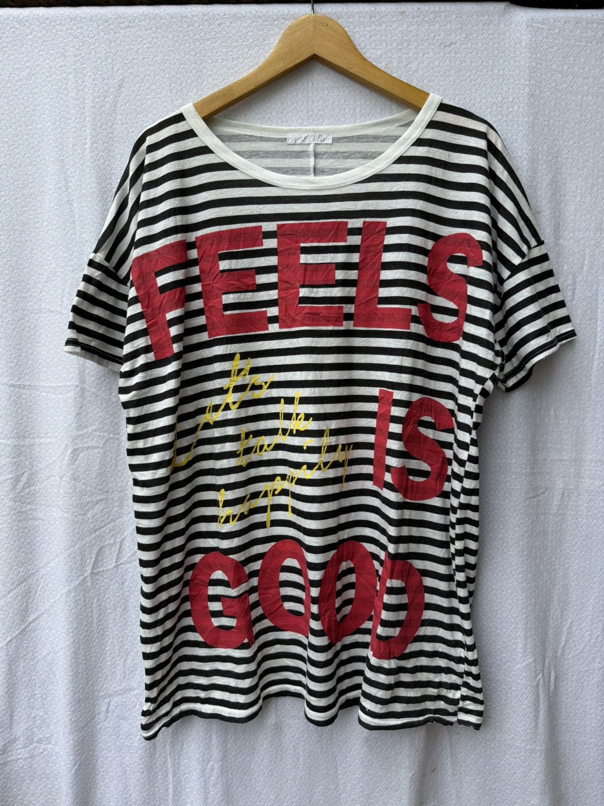 Japanese Brand Park girl japanese striped feel is good tee Size US L / EU 52-54 / 3 - 1 Thumbnail