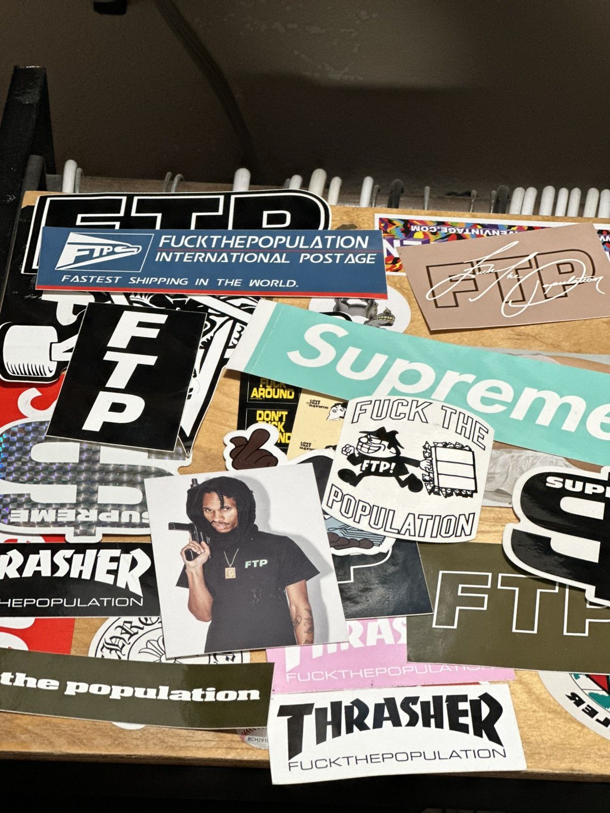 Fuck The Population × Supreme FTP/Supreme Stickers Size ONE SIZE - 4 Thumbnail