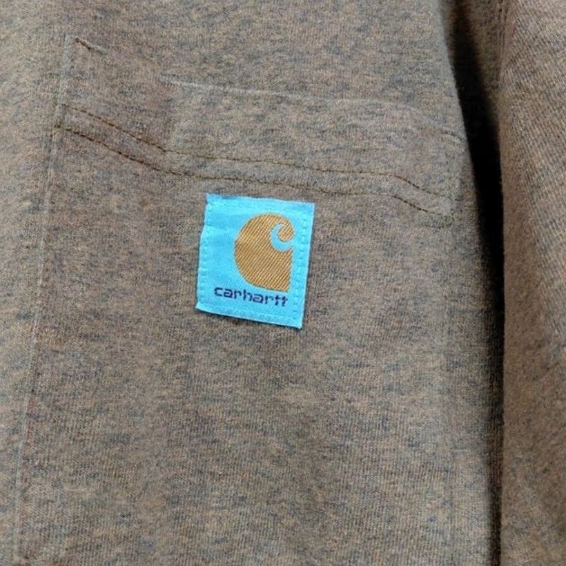 Carhartt Carhartt Loose Fit K87-M T-Shirt Men Size 4XL Brown Solid Knit Short Sleeve Size US XXL / EU 58 / 5 - 3 Thumbnail