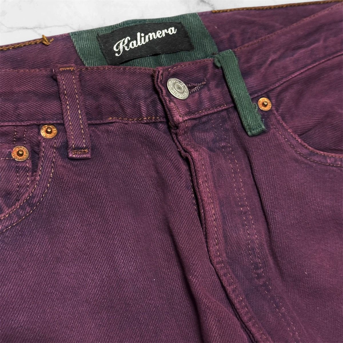 Levi's × Vintage Vintage 90s Levis Rebuild by Kalimera patchwork denim jeans Size US 31 - 8 Thumbnail